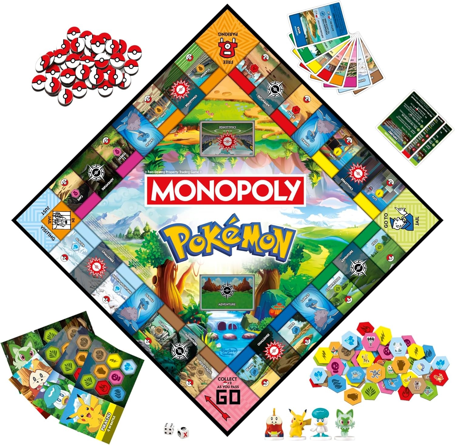 image:imageMonopoly Pokmon Edition Board Game Ages 8 and Up 2 to 4 Players Kids Games for Pokmon Fans Fun Family Games 45 Mins Avg