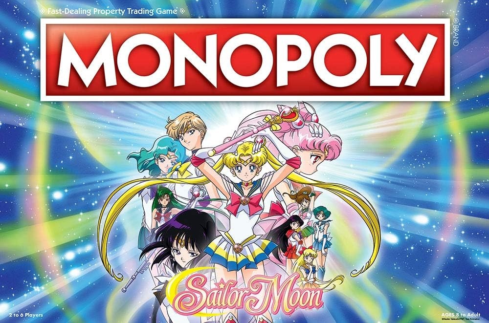 image:imageMonopoly Sailor Moon Board Game Based on The Popular Anime TV Show Custom Tokens Money and Game Board Officially Licensed Merchandise