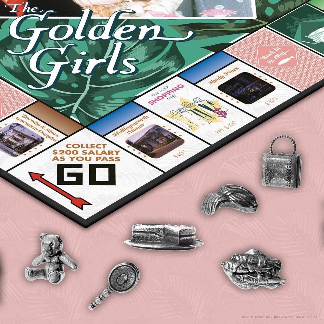 image:imageMonopoly The Golden Girls Board Game Buy Sell Trade FanFavorite Locations Classic Monopoly Game Featuring Golden Girls TV Show Theme OfficiallyLicensed Golden Girls Merchandise