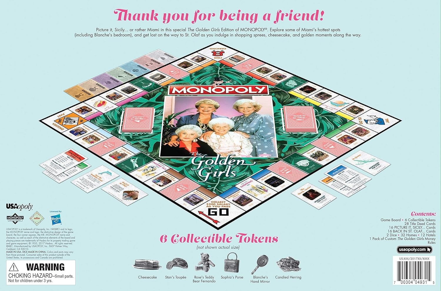 image:imageMonopoly The Golden Girls Board Game Buy Sell Trade FanFavorite Locations Classic Monopoly Game Featuring Golden Girls TV Show Theme OfficiallyLicensed Golden Girls Merchandise