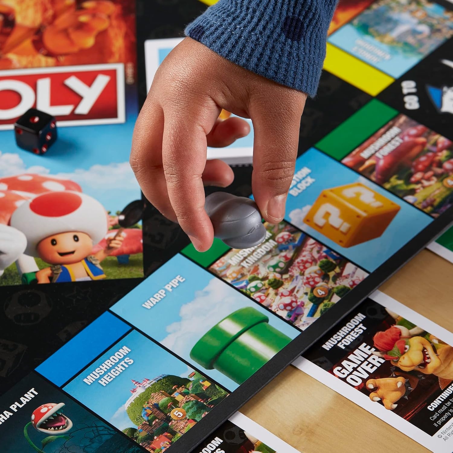 image:imageMonopoly The Super Mario Bros Movie Edition Kids Board Game Family Games for Super Mario Fans Ages 8 Amazon Exclusive