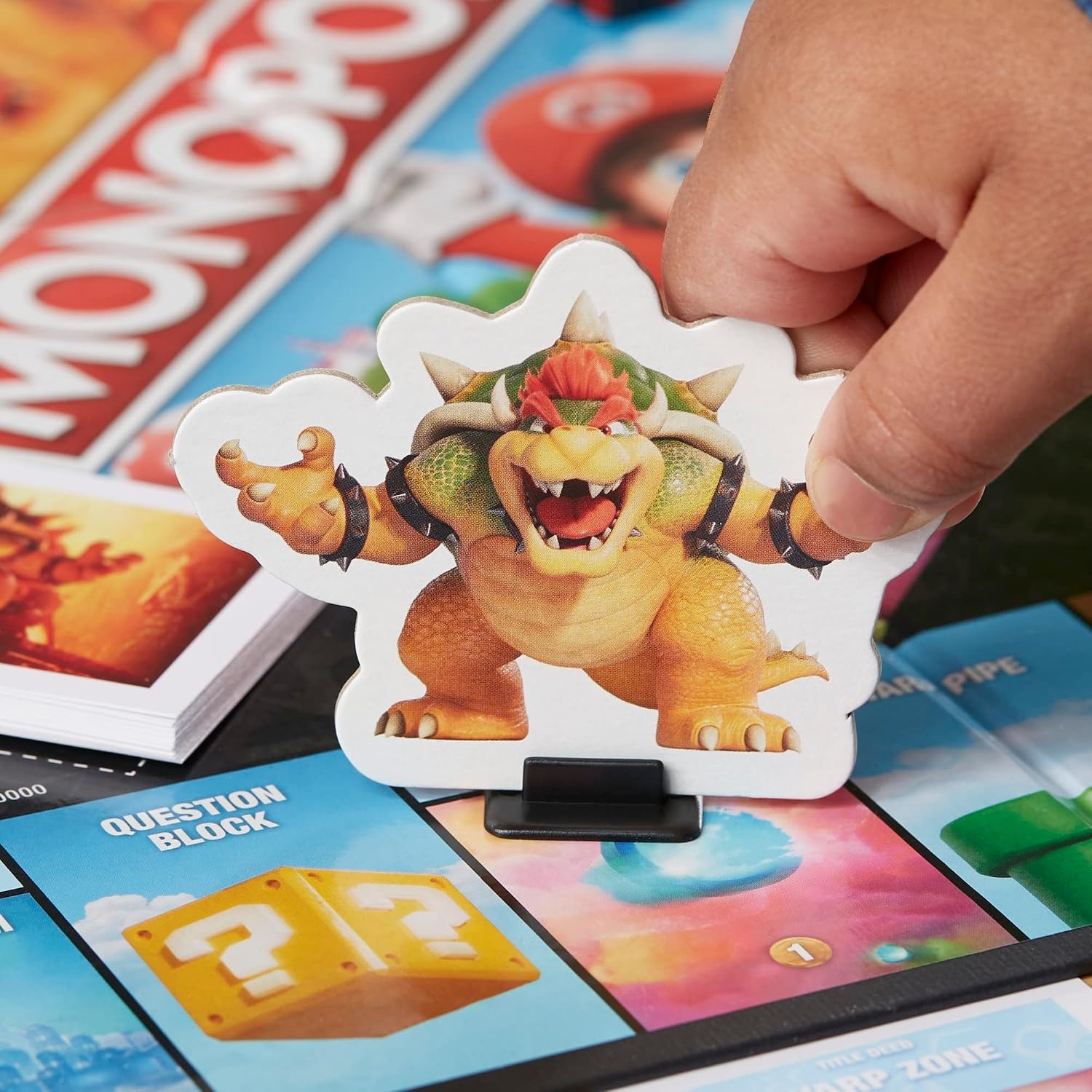 image:imageMonopoly The Super Mario Bros Movie Edition Kids Board Game Family Games for Super Mario Fans Ages 8 Amazon Exclusive
