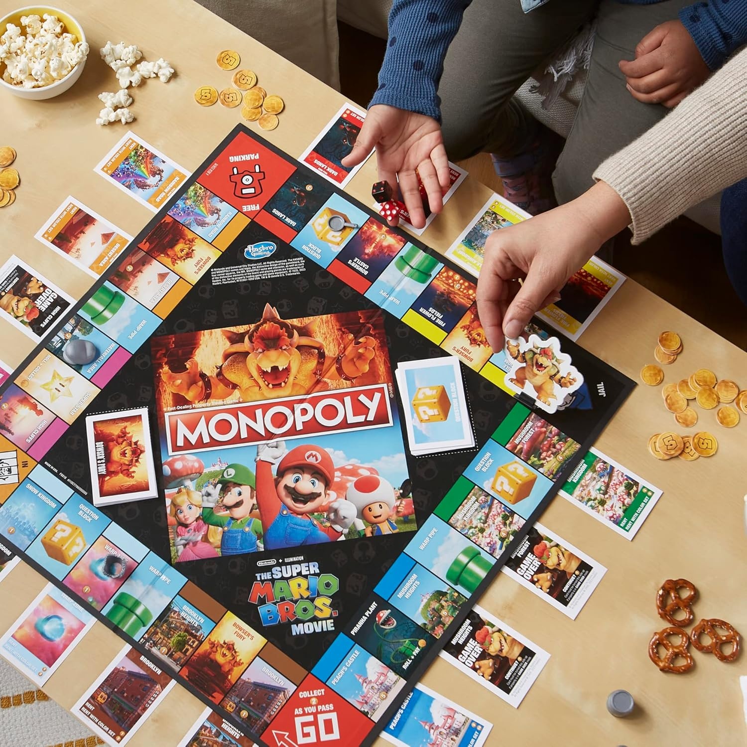 image:imageMonopoly The Super Mario Bros Movie Edition Kids Board Game Family Games for Super Mario Fans Ages 8 Amazon Exclusive