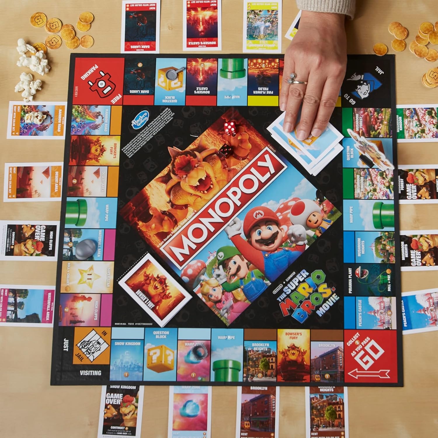 image:imageMonopoly The Super Mario Bros Movie Edition Kids Board Game Family Games for Super Mario Fans Ages 8 Amazon Exclusive