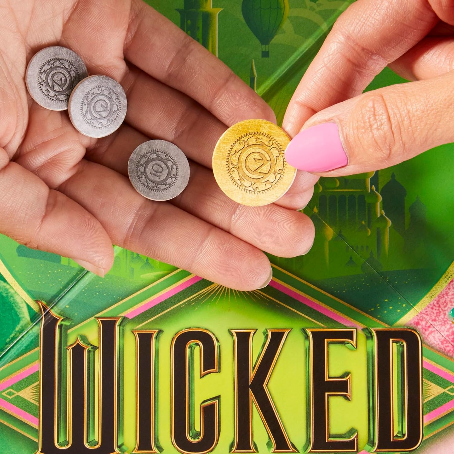 image:imageMonopoly Wicked Edition Board Game Inspired by The Motion Picture Ages 8 2 to 6 Players 30 Mins Family Games for Kids Teens and Adults