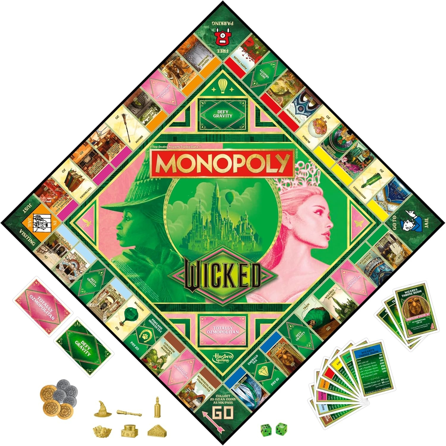 image:imageMonopoly Wicked Edition Board Game Inspired by The Motion Picture Ages 8 2 to 6 Players 30 Mins Family Games for Kids Teens and Adults