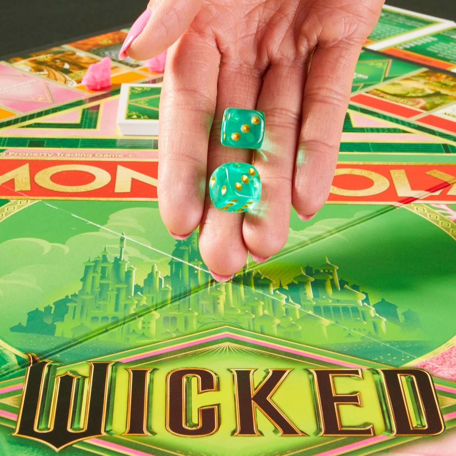 image:imageMonopoly Wicked Edition Board Game Inspired by The Motion Picture Ages 8 2 to 6 Players 30 Mins Family Games for Kids Teens and Adults
