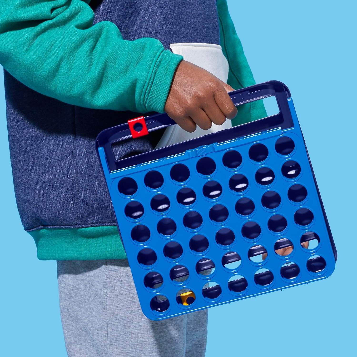 image:imageOfficial Hasbro Games Connect 4 Game 2025 Edition Allin1 Storage Carrying Case Score Tracker Ages 6 2 Players Family Games for Kids
