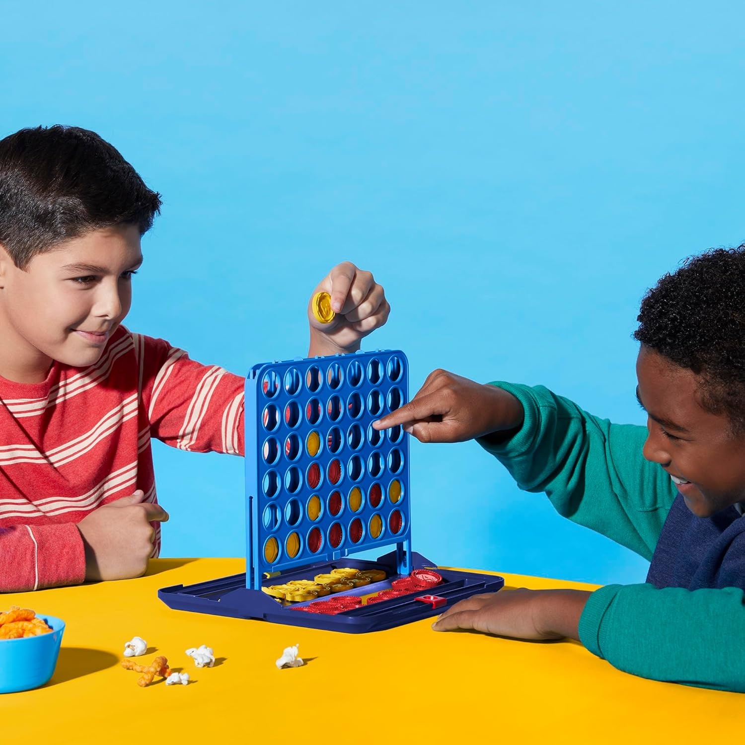 image:imageOfficial Hasbro Games Connect 4 Game 2025 Edition Allin1 Storage Carrying Case Score Tracker Ages 6 2 Players Family Games for Kids