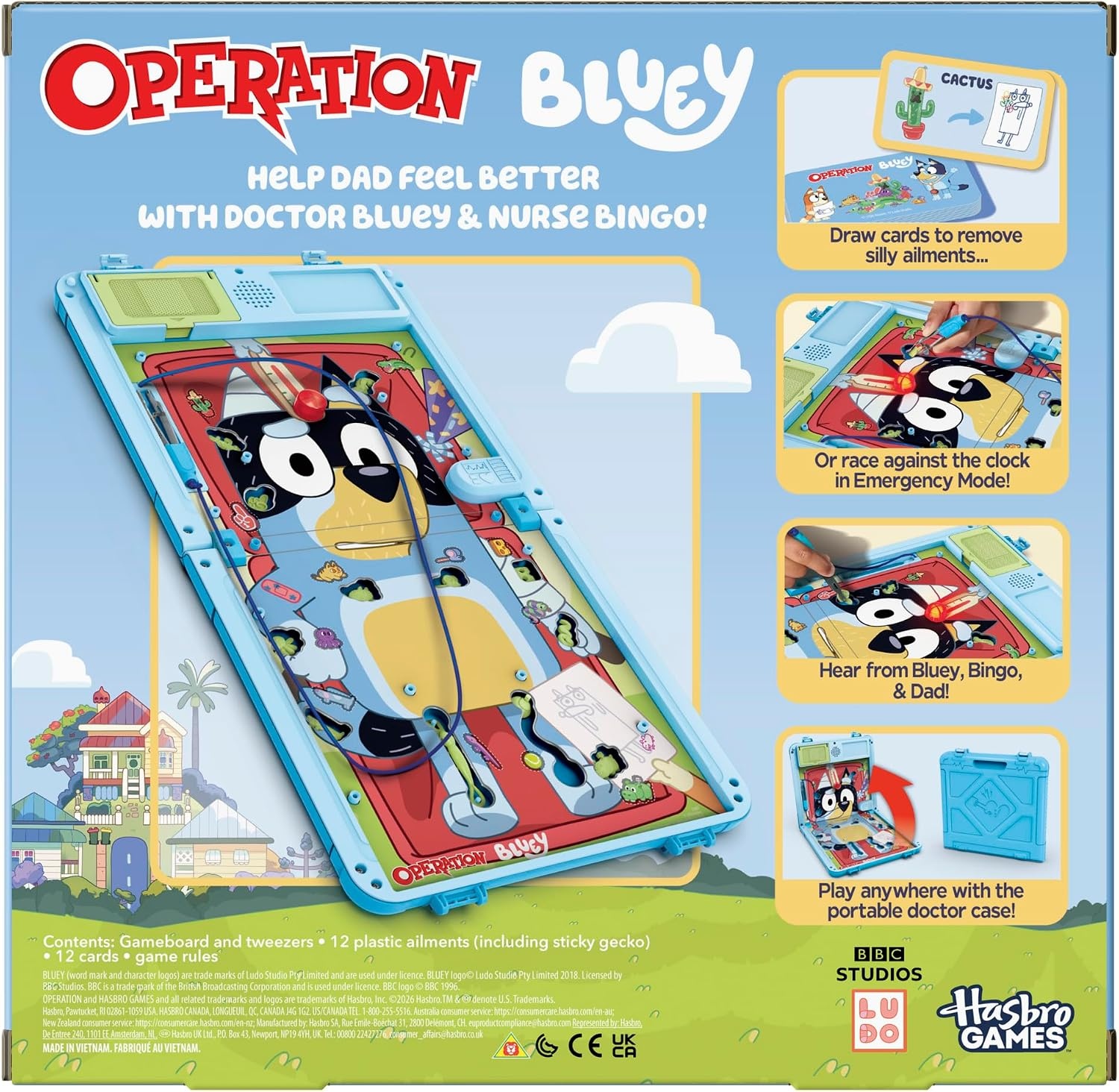 image:imageOperation Bluey Edition Board Game for Kids Electronic Talking Game with Allin1 Carrying Case 2 Ways to Play 1 Players 10 Mins Ages 6 Amazon Exclusive