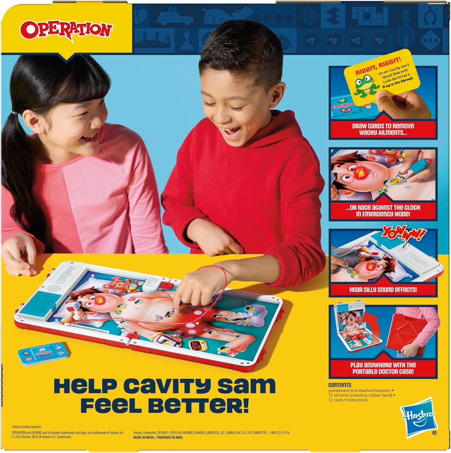image:imageOperation Electronic Board Game with AllinOne Carrying Case 2 Ways to Play Ages 6 1 Players 10 Mins Fun Kids Games
