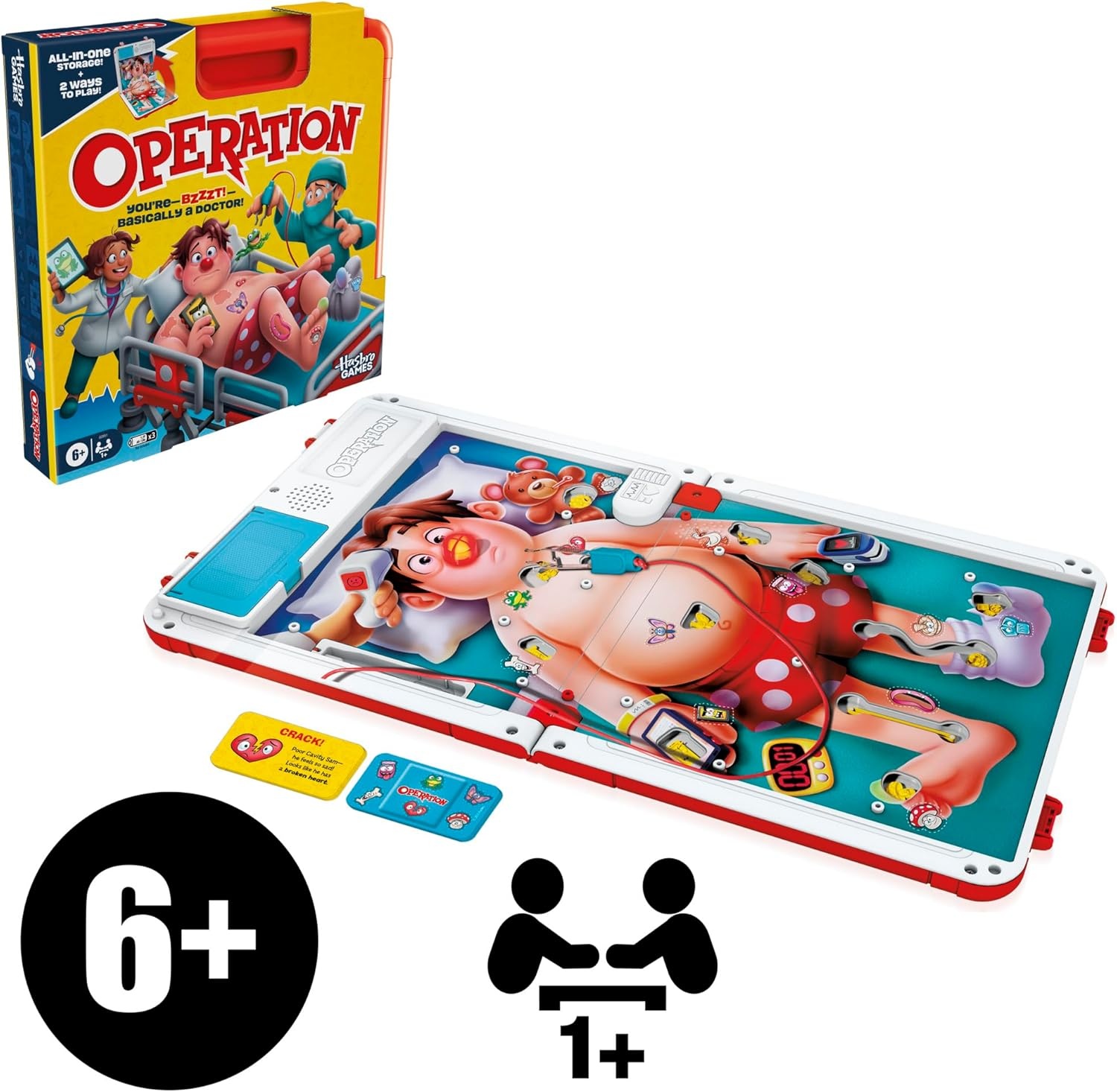 image:imageOperation Electronic Board Game with AllinOne Carrying Case 2 Ways to Play Ages 6 1 Players 10 Mins Fun Kids Games
