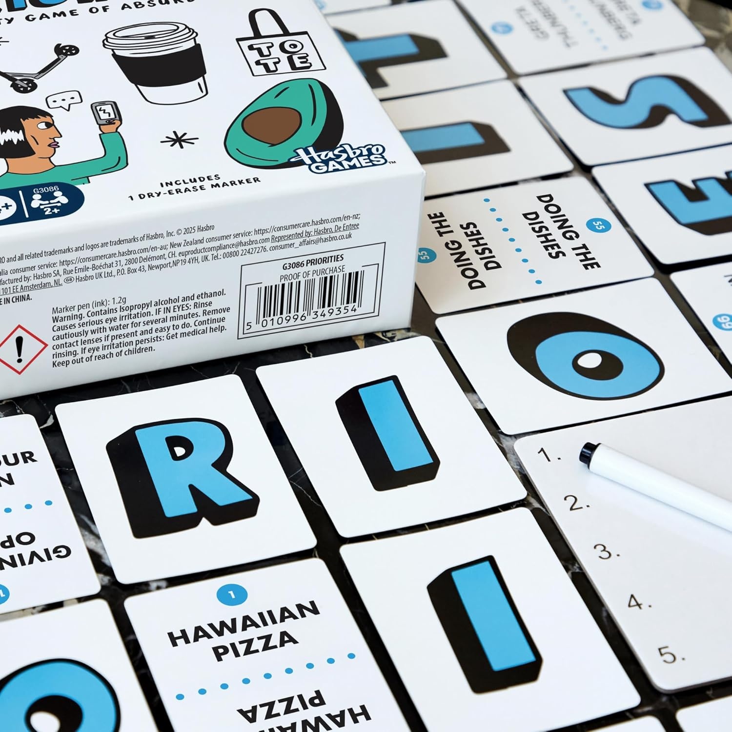 image:imagePriorities Game A Party Game of Absurd Choices Hilarious Card Games for Adults and Teens Ages 14 2 Players 30 Mins