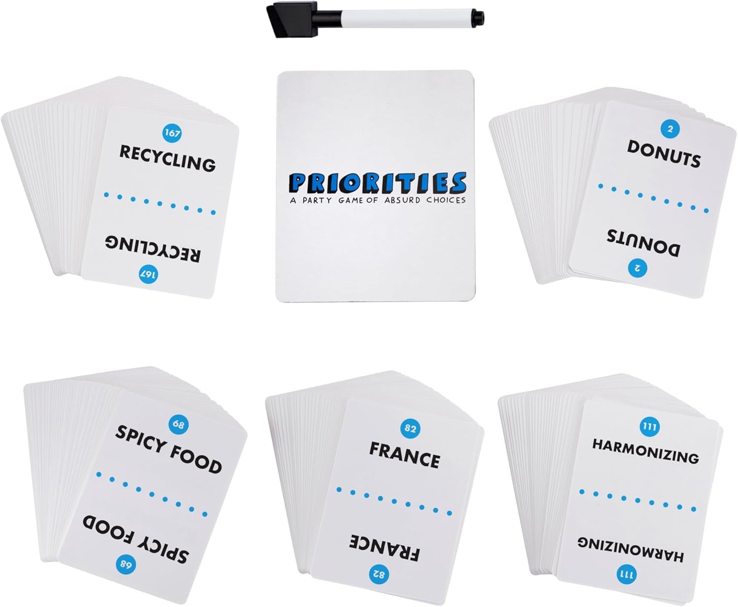 image:imagePriorities Game A Party Game of Absurd Choices Hilarious Card Games for Adults and Teens Ages 14 2 Players 30 Mins