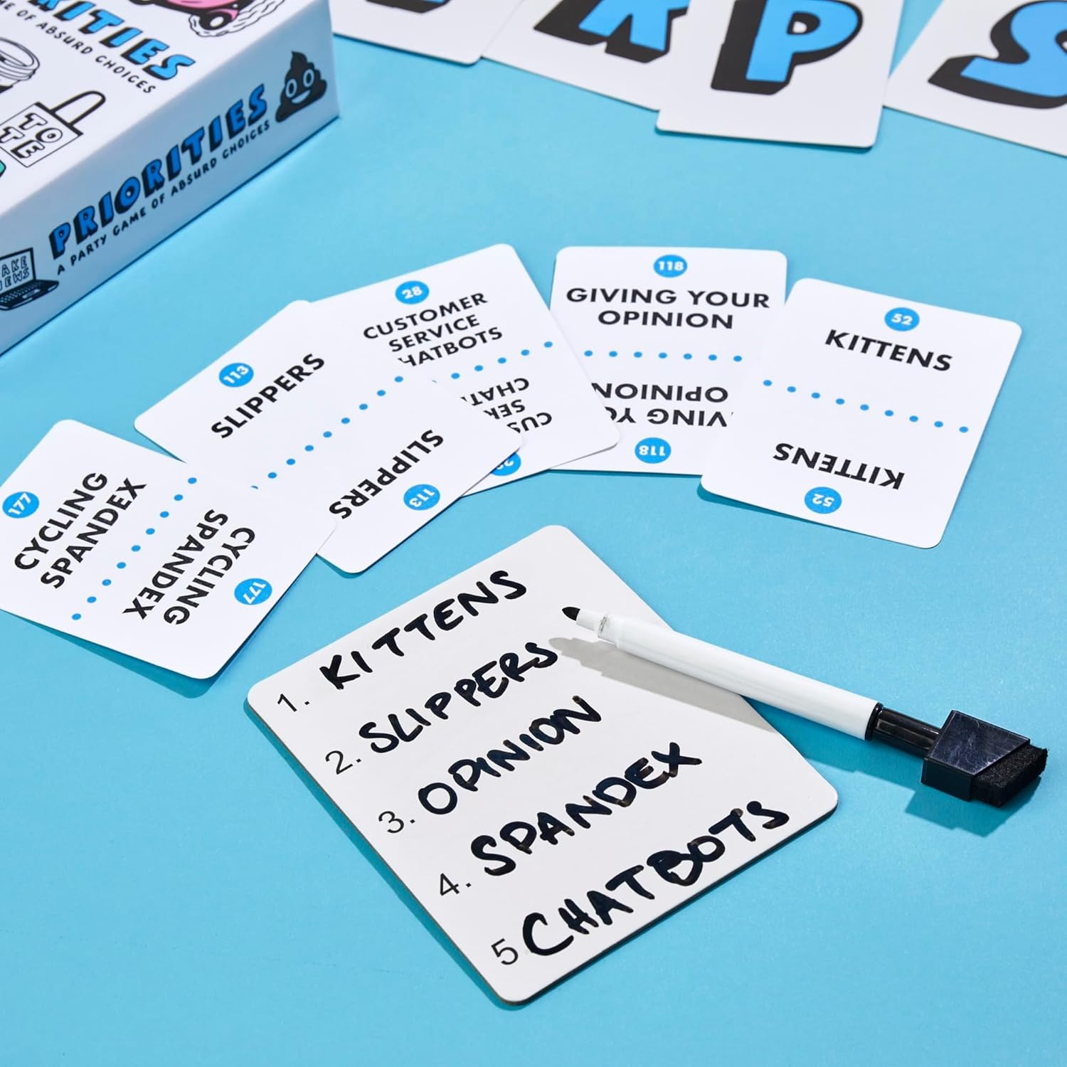 image:imagePriorities Game A Party Game of Absurd Choices Hilarious Card Games for Adults and Teens Ages 14 2 Players 30 Mins