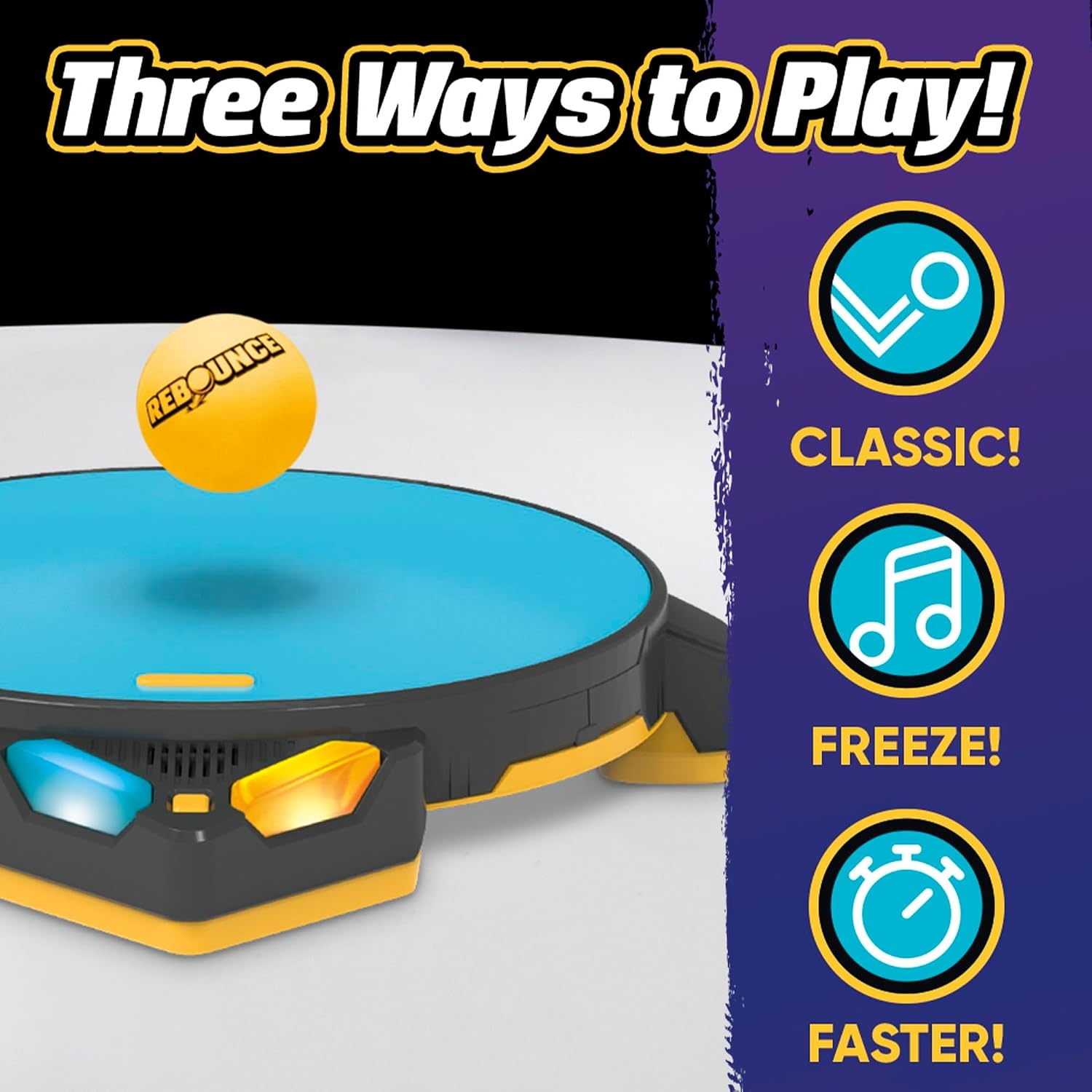 image:imageRebounce Game Indoor and Outdoor Electronic Action Game for Kids Teens and Adults Ages 8 2 to 6 Players 10 Mins Family Travel Games