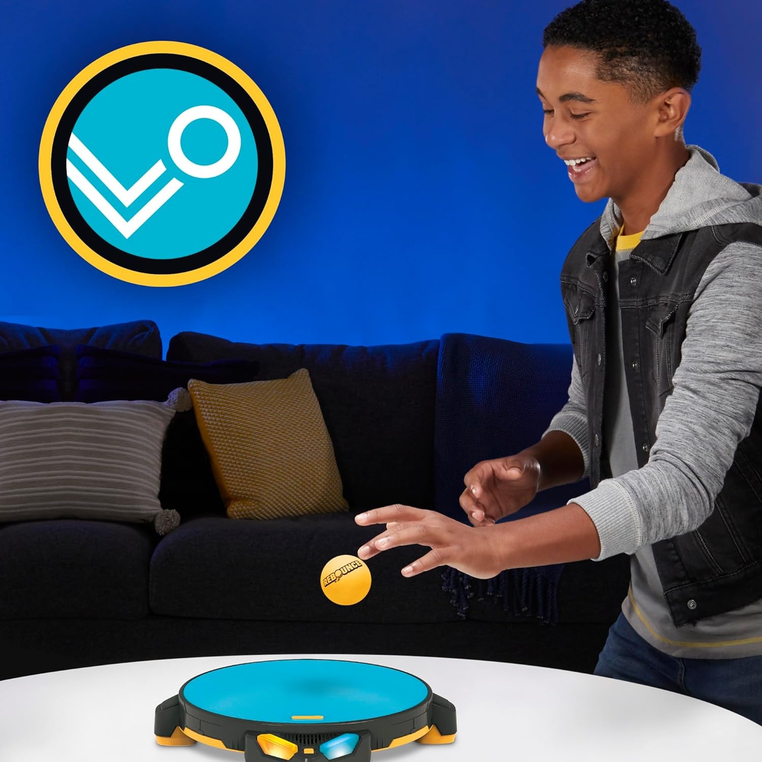 image:imageRebounce Game Indoor and Outdoor Electronic Action Game for Kids Teens and Adults Ages 8 2 to 6 Players 10 Mins Family Travel Games