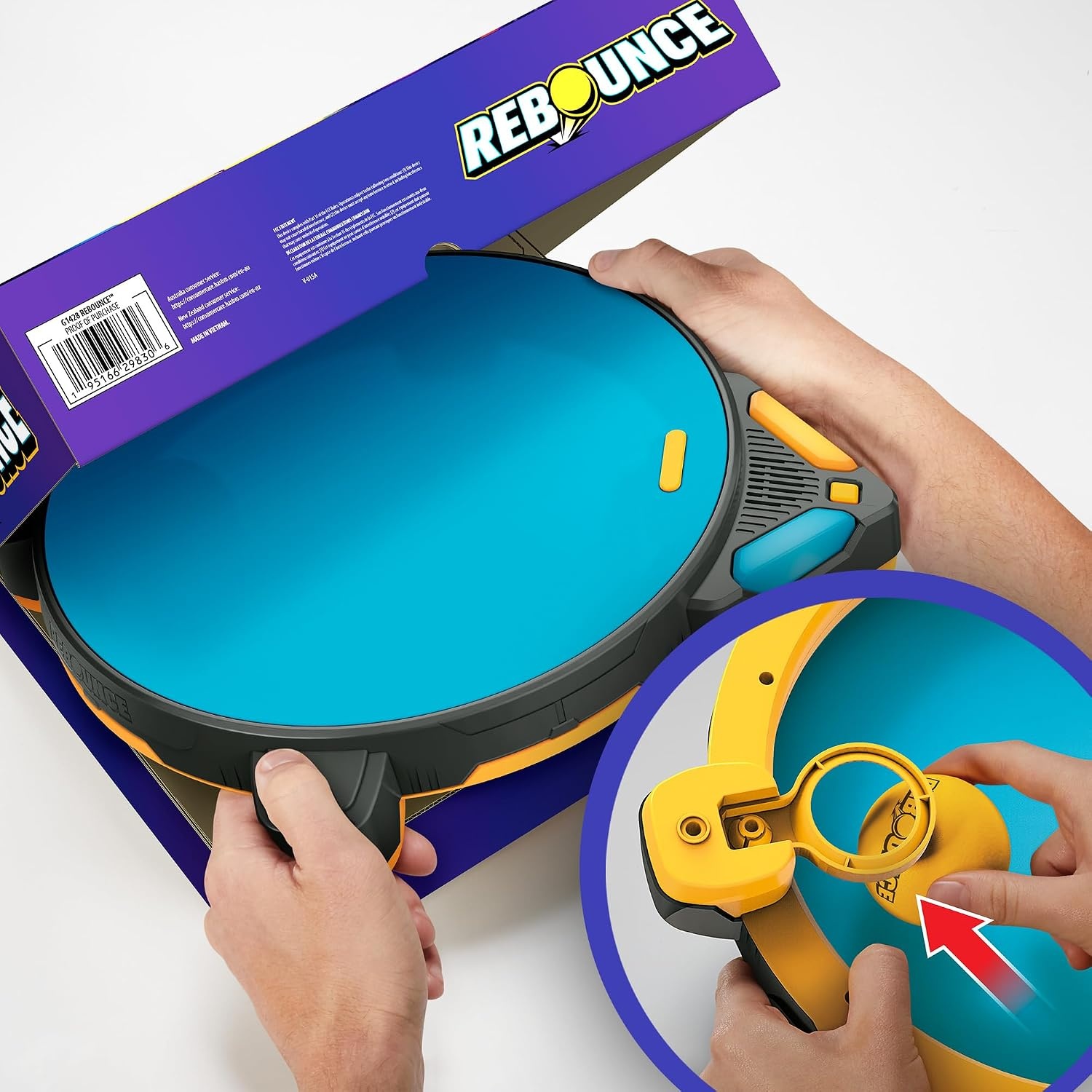 image:imageRebounce Game Indoor and Outdoor Electronic Action Game for Kids Teens and Adults Ages 8 2 to 6 Players 10 Mins Family Travel Games
