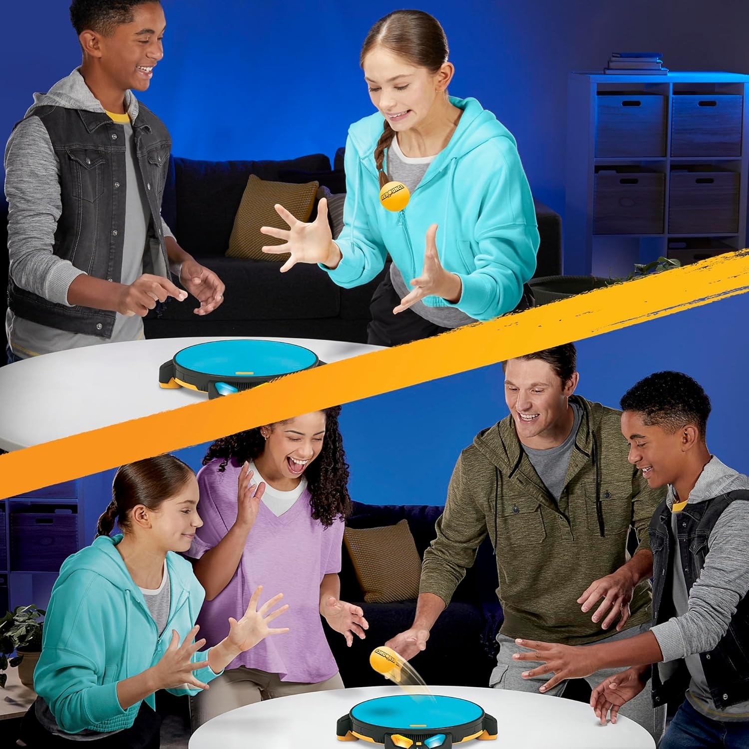 image:imageRebounce Game Indoor and Outdoor Electronic Action Game for Kids Teens and Adults Ages 8 2 to 6 Players 10 Mins Family Travel Games