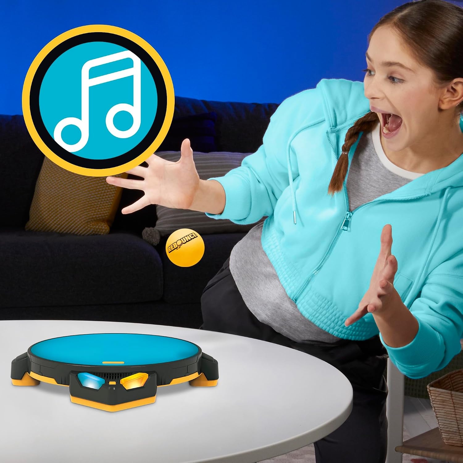 image:imageRebounce Game Indoor and Outdoor Electronic Action Game for Kids Teens and Adults Ages 8 2 to 6 Players 10 Mins Family Travel Games
