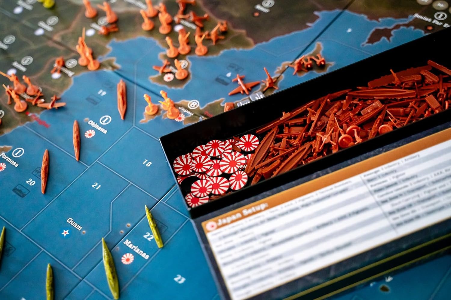 image:imageRenegade Game Studios Axis amp Allies 1940 Pacific Second Edition WWII Strategy Board Game War Miniatures Two to Four Players Ages Fourteen Plus