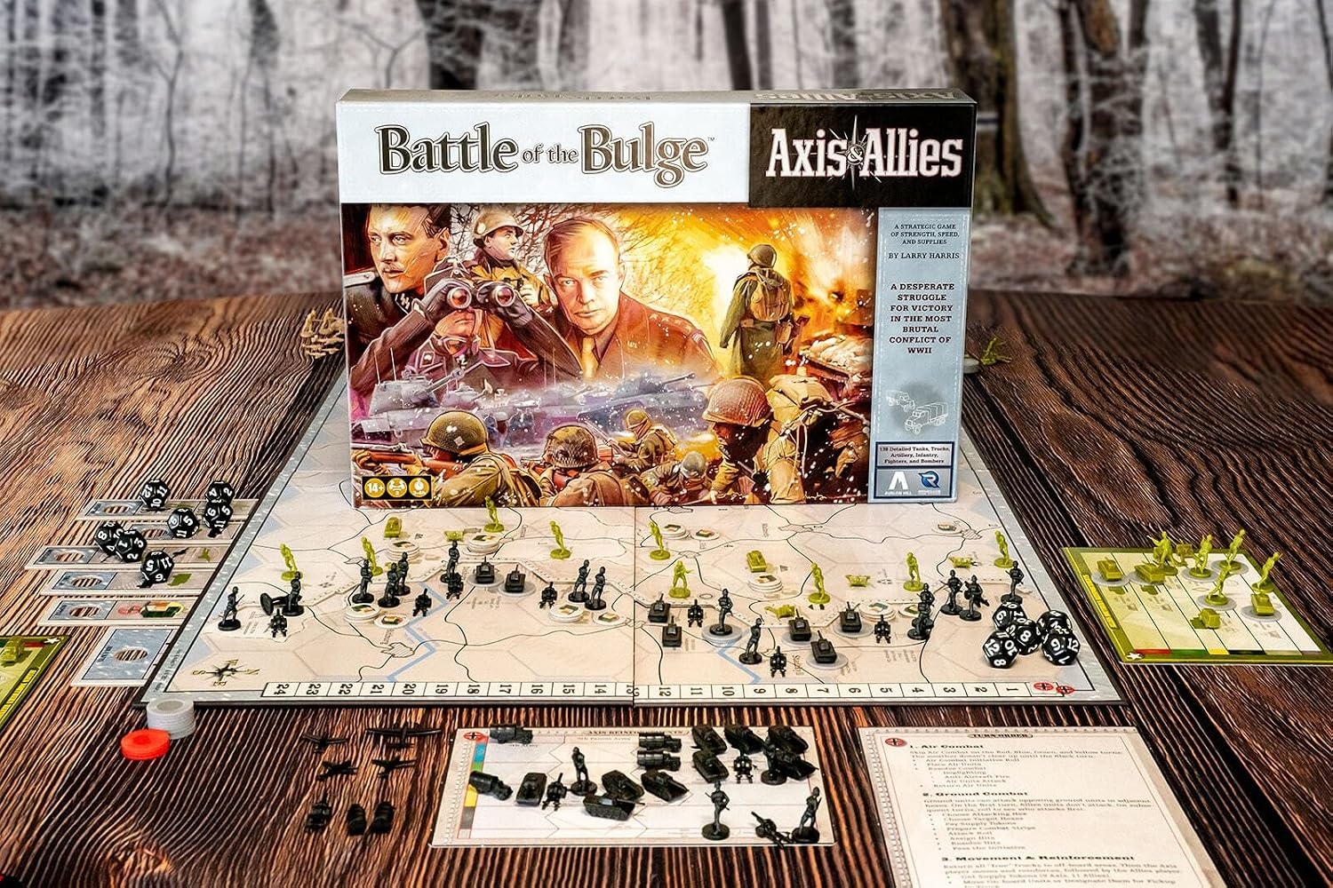 image:imageRenegade Game Studios Axis amp Allies Battle of the Bulge WWII Strategy Board Game 2 Player Miniatures Wargame Ages 14 34 Hours