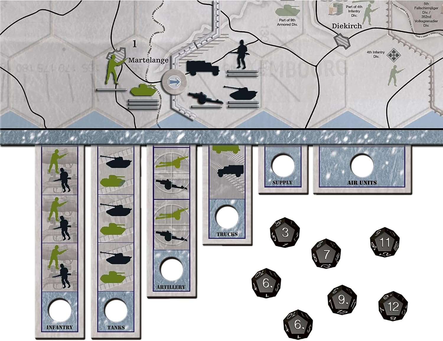 image:imageRenegade Game Studios Axis amp Allies Battle of the Bulge WWII Strategy Board Game 2 Player Miniatures Wargame Ages 14 34 Hours