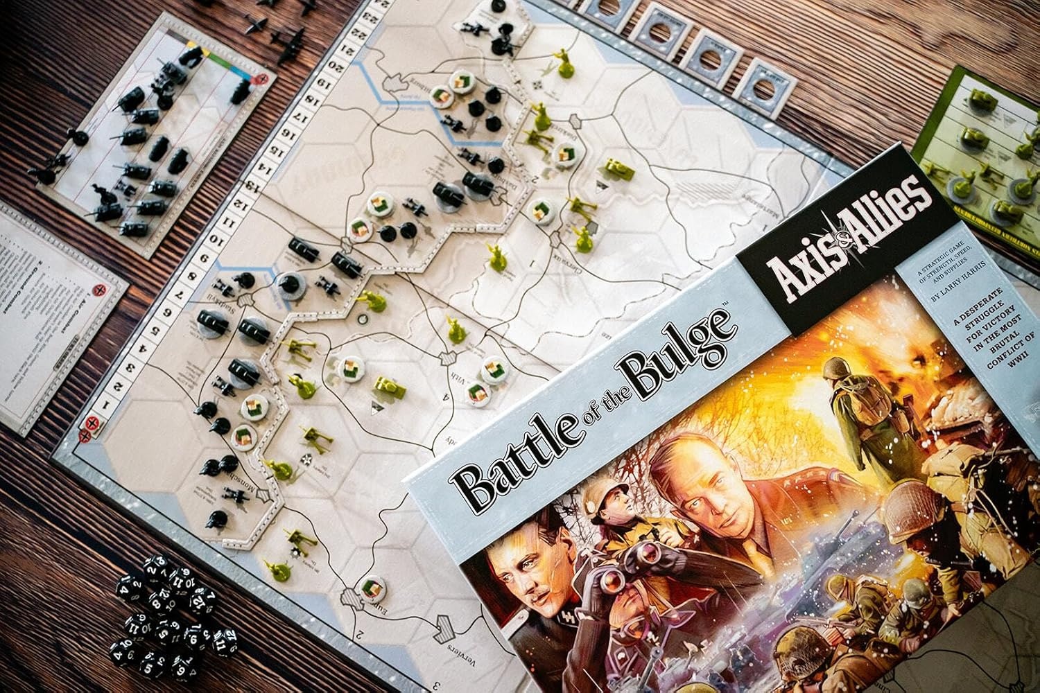 image:imageRenegade Game Studios Axis amp Allies Battle of the Bulge WWII Strategy Board Game 2 Player Miniatures Wargame Ages 14 34 Hours