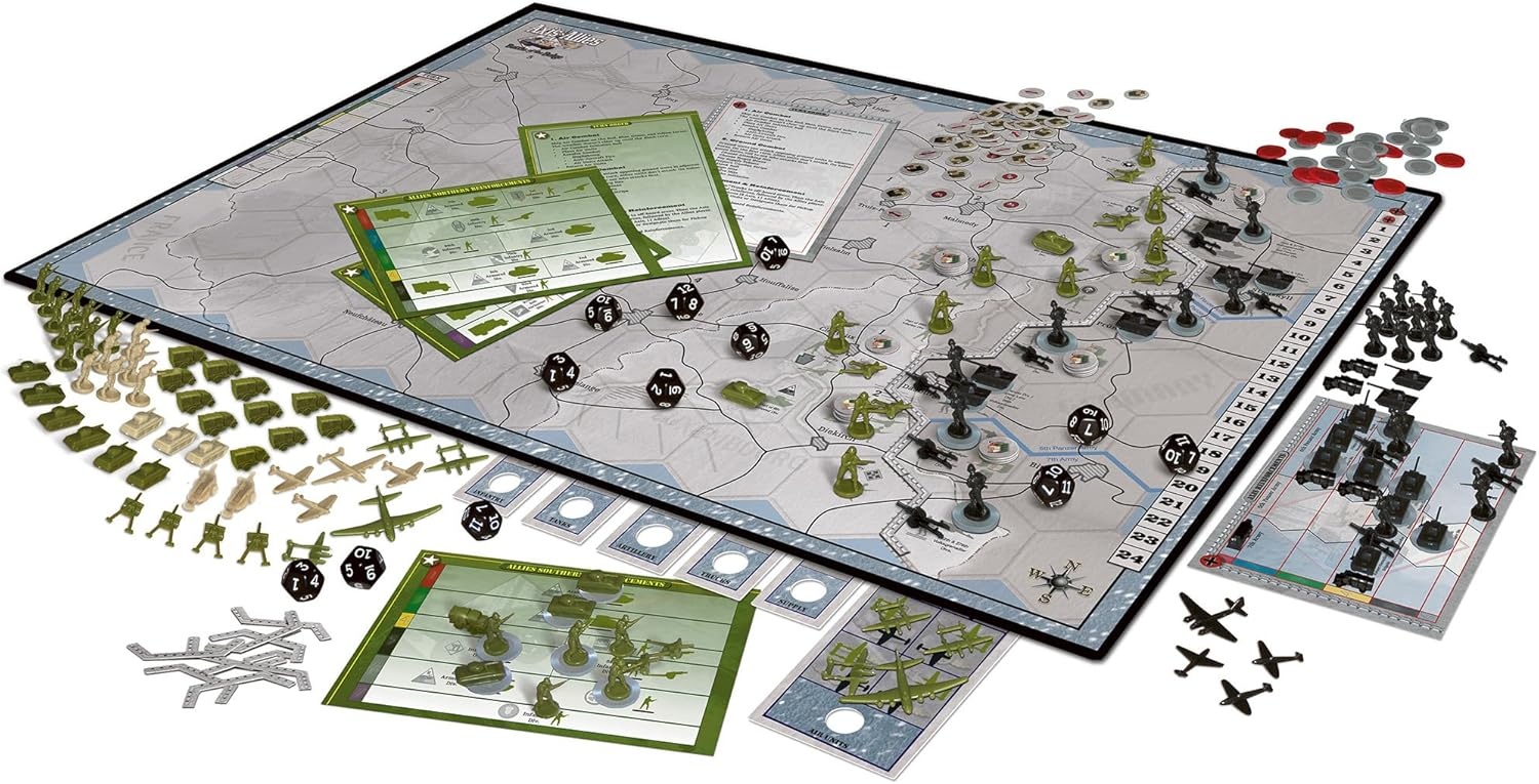 image:imageRenegade Game Studios Axis amp Allies Battle of the Bulge WWII Strategy Board Game 2 Player Miniatures Wargame Ages 14 34 Hours