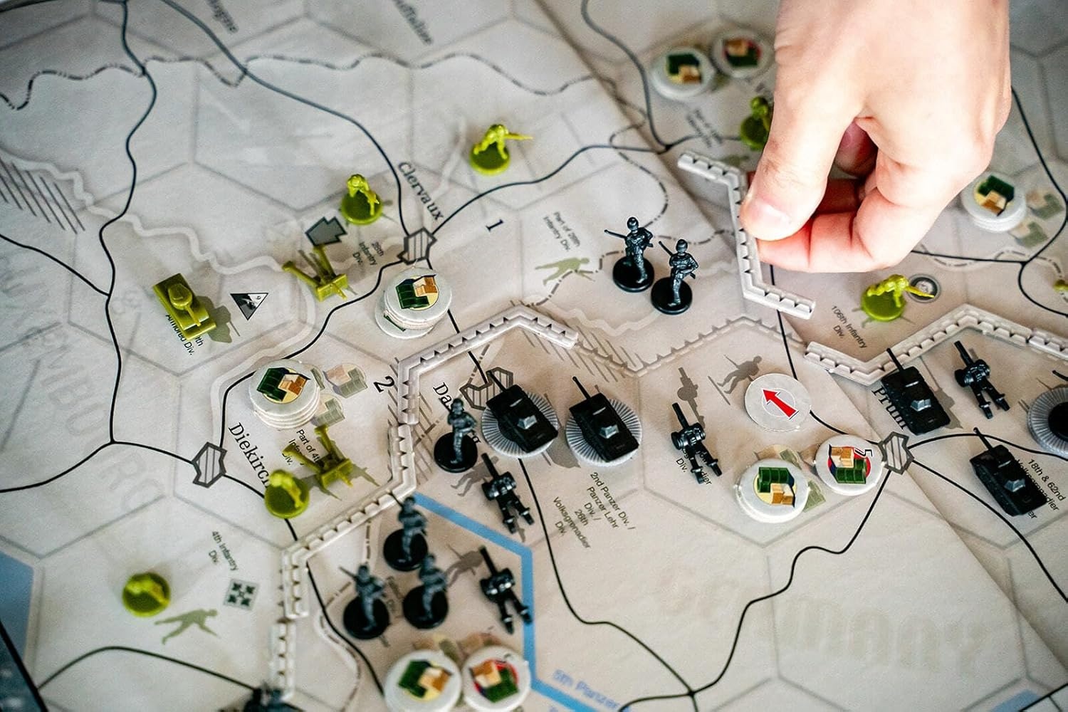 image:imageRenegade Game Studios Axis amp Allies Battle of the Bulge WWII Strategy Board Game 2 Player Miniatures Wargame Ages 14 34 Hours