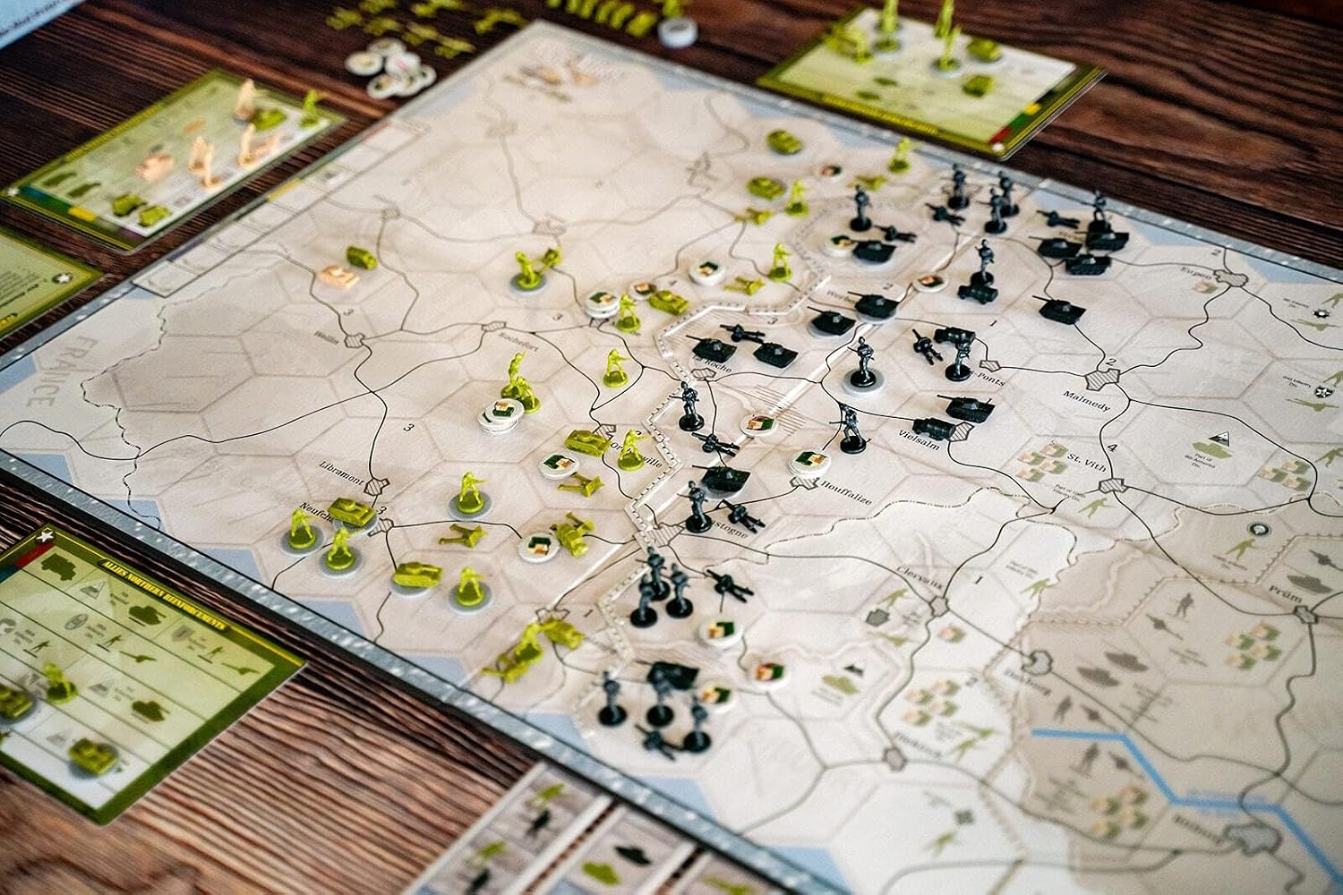image:imageRenegade Game Studios Axis amp Allies Battle of the Bulge WWII Strategy Board Game 2 Player Miniatures Wargame Ages 14 34 Hours