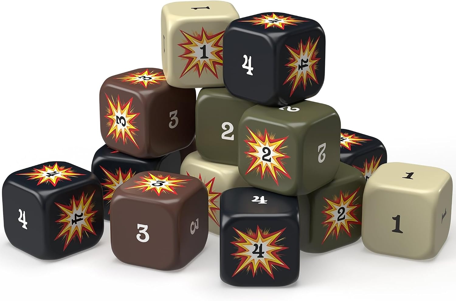 image:imageRenegade Game Studios Axis amp Allies Hit Dice 72 Premium Dice with Military Duffel Bag Strategy Game Upgrade
