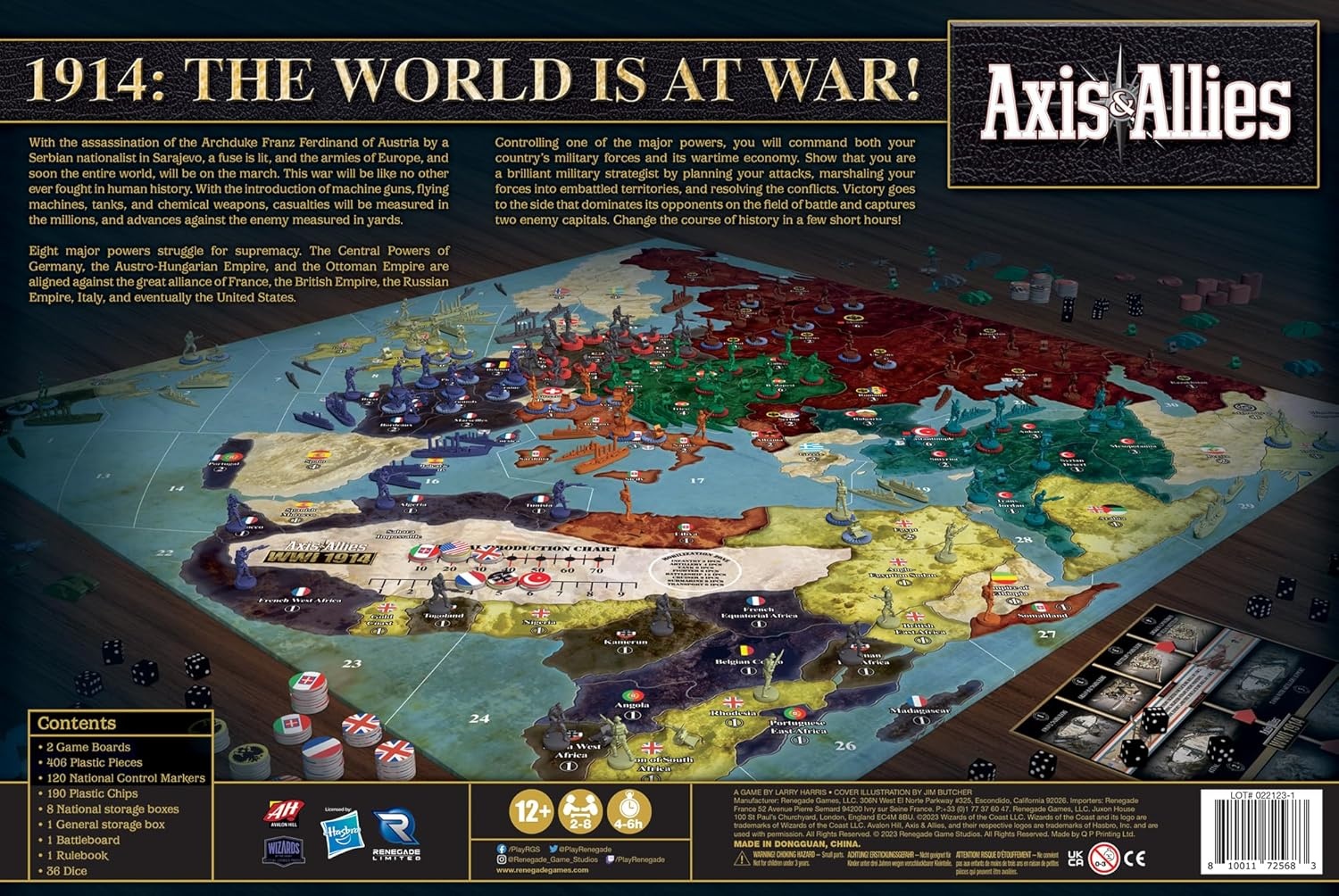 image:imageRenegade Game Studios Axis amp Allies WWI 1914 Board Game Strategy Multiplayer War Game for 28 Players