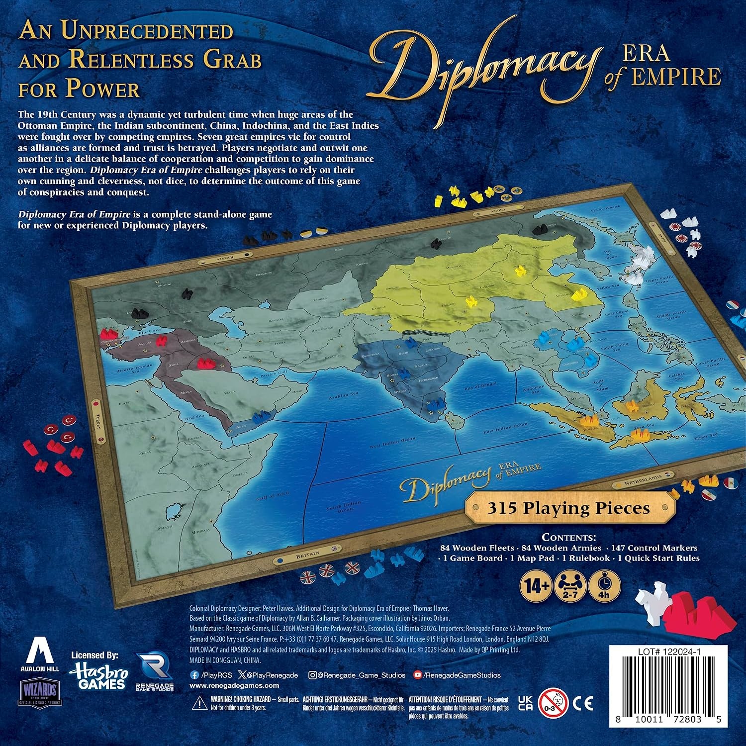 image:imageRenegade Game Studios Diplomacy Era of Empire Strategy Board Game Ottoman Empire Negotiation Game for 27 Players