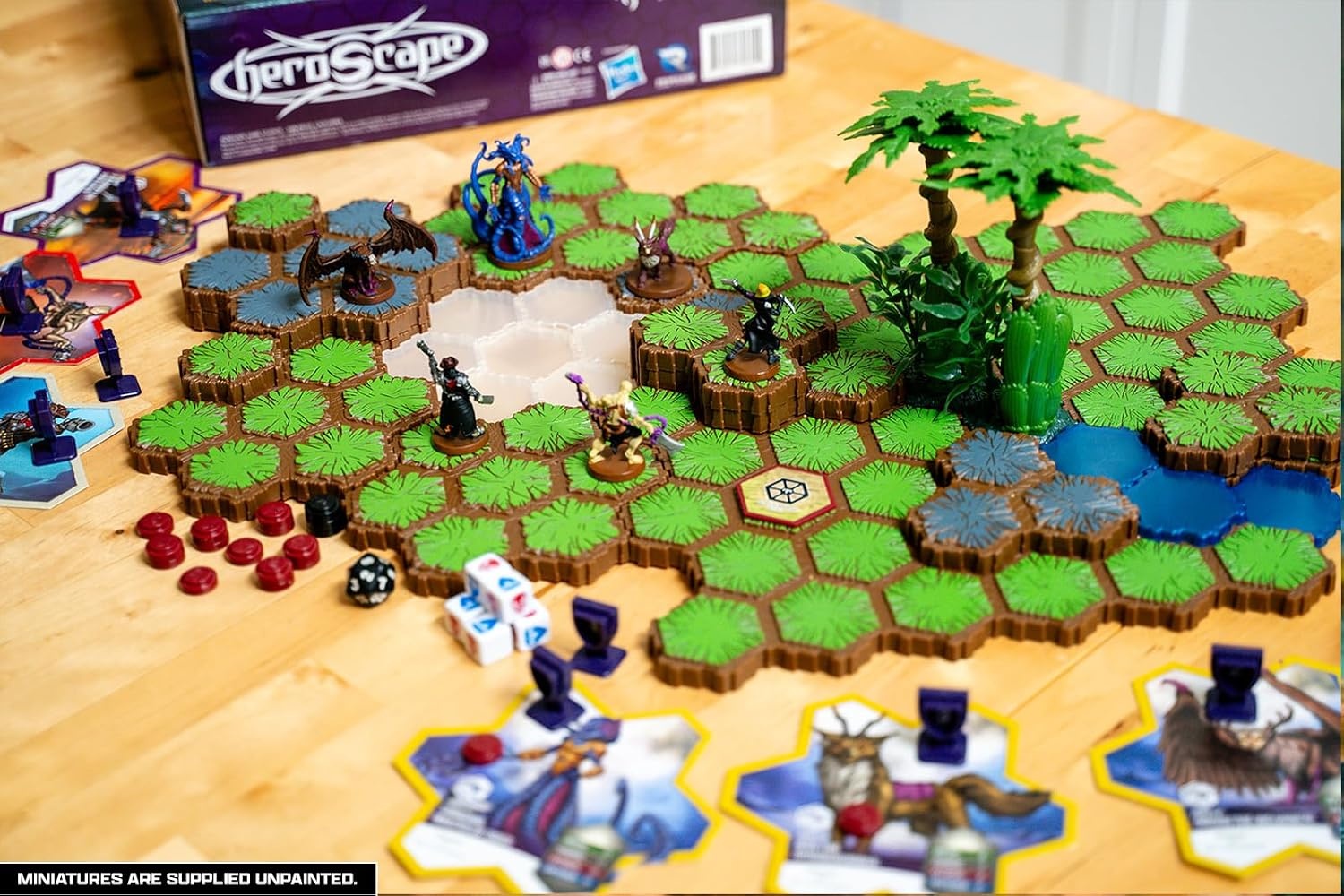 image:imageRenegade Game Studios Heroscape Age of Annihilation Battle for the Wellspring 2Player Strategy Board Game Starter Set with 6 Unpainted Miniatures