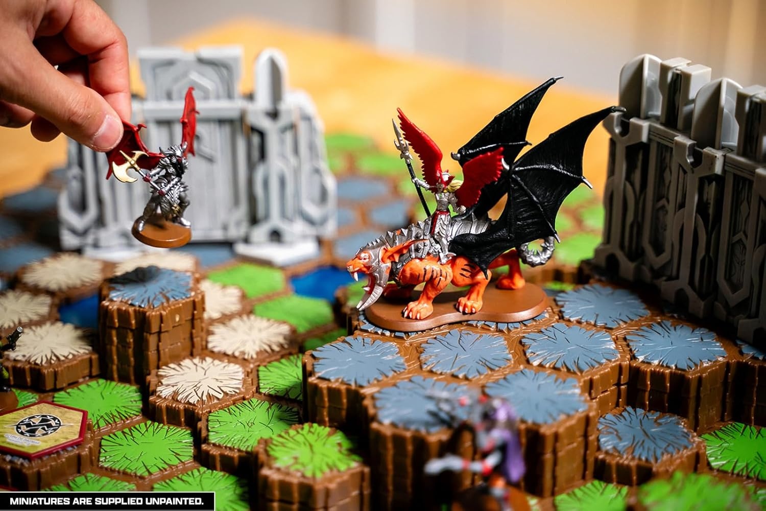 image:imageRenegade Game Studios Heroscape Age of Annihilation Master Set Strategy Board Game with 20 Miniatures Terrain Tiles 2 Players Ages 14