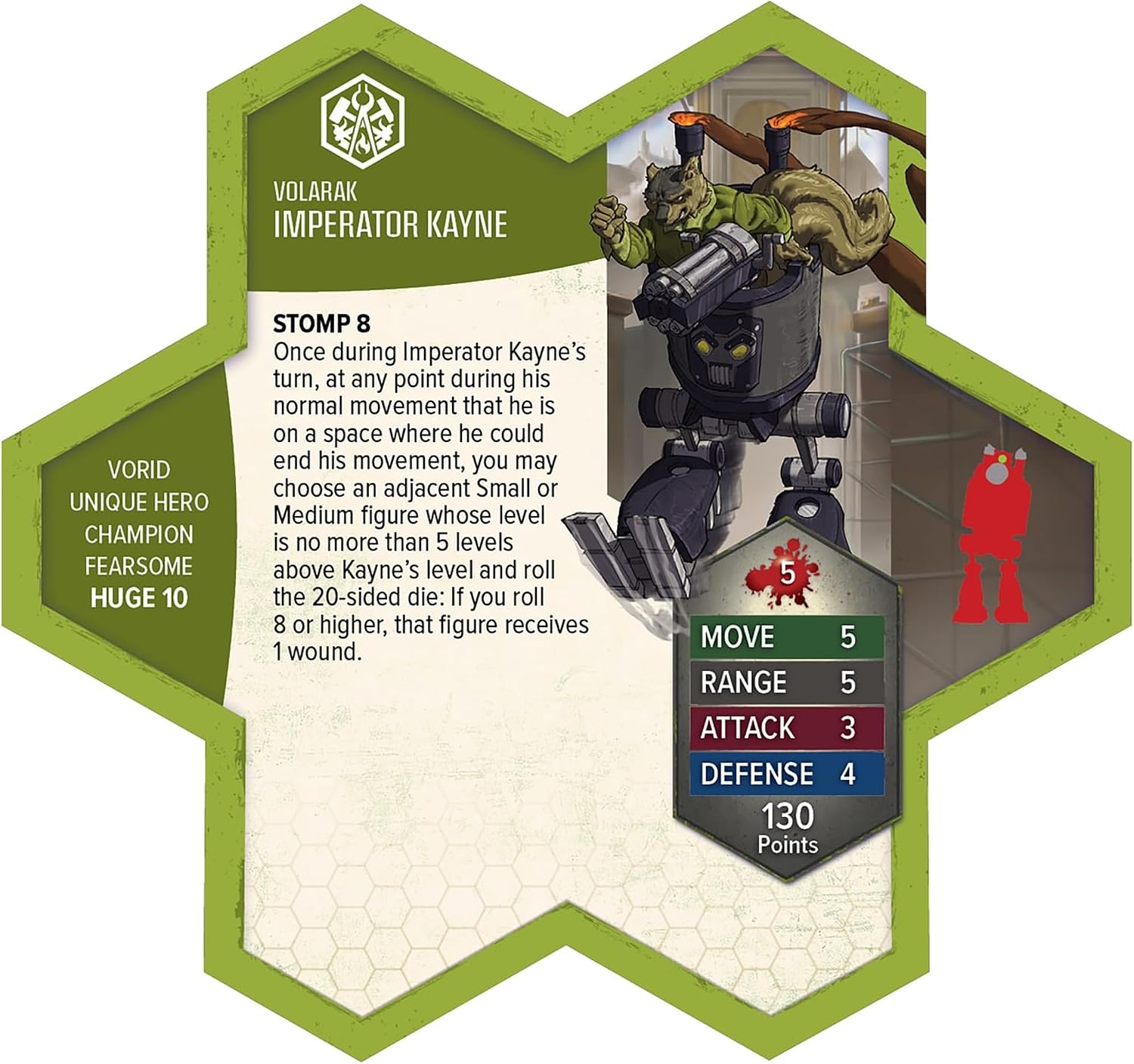 image:imageRenegade Game Studios Heroscape Imperator Kayne Miniature Army Expansion with Card
