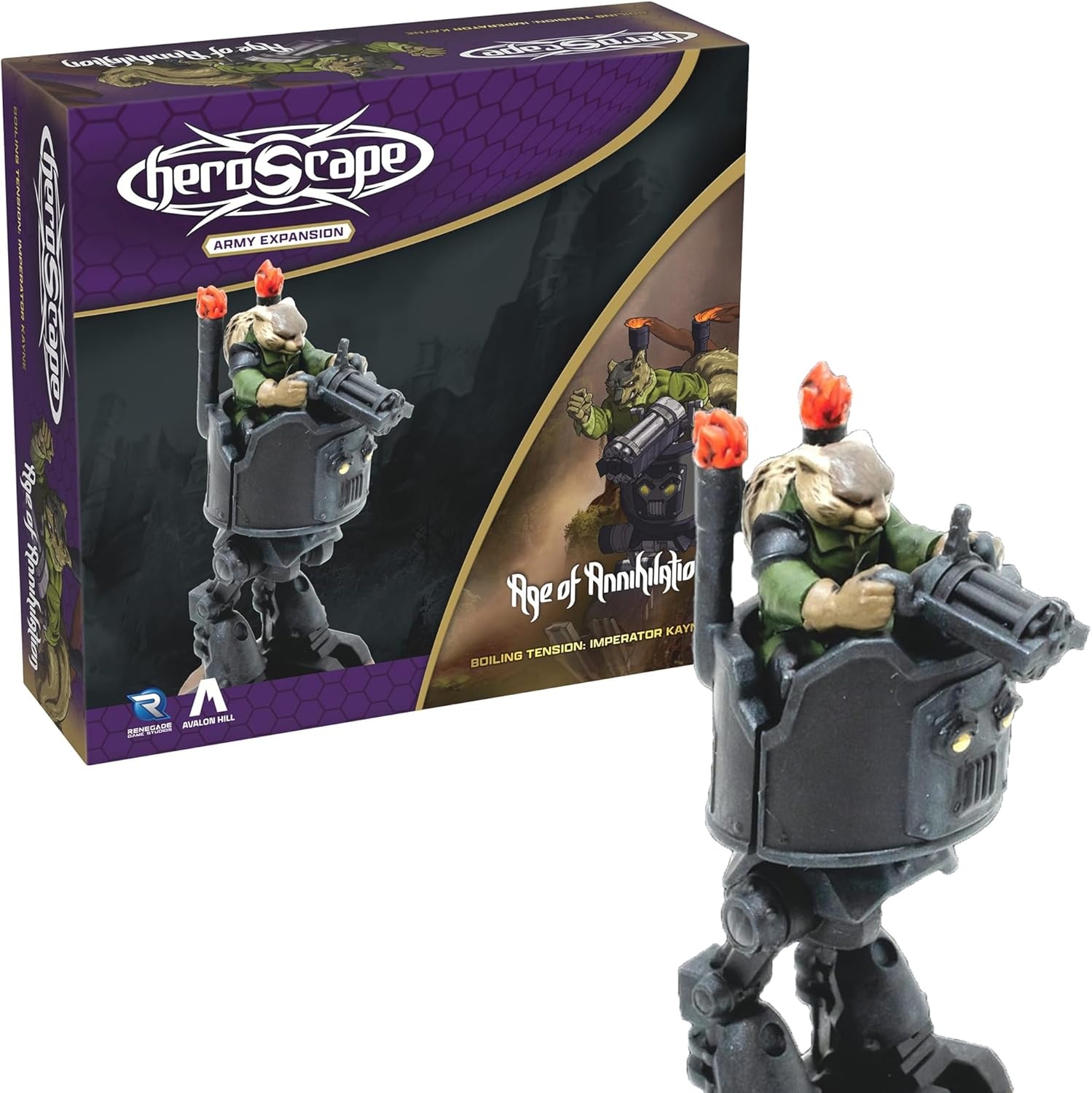 image:imageRenegade Game Studios Heroscape Imperator Kayne Miniature Army Expansion with Card