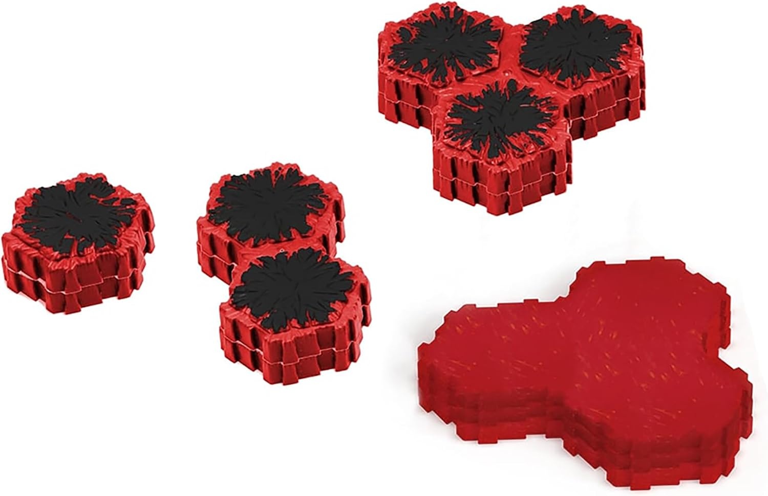 image:imageRenegade Game Studios Heroscape Lava Fields of Valhalla Terrain Expansion 120 Hex Tiles 4 Lava Rock Outcrop Pieces