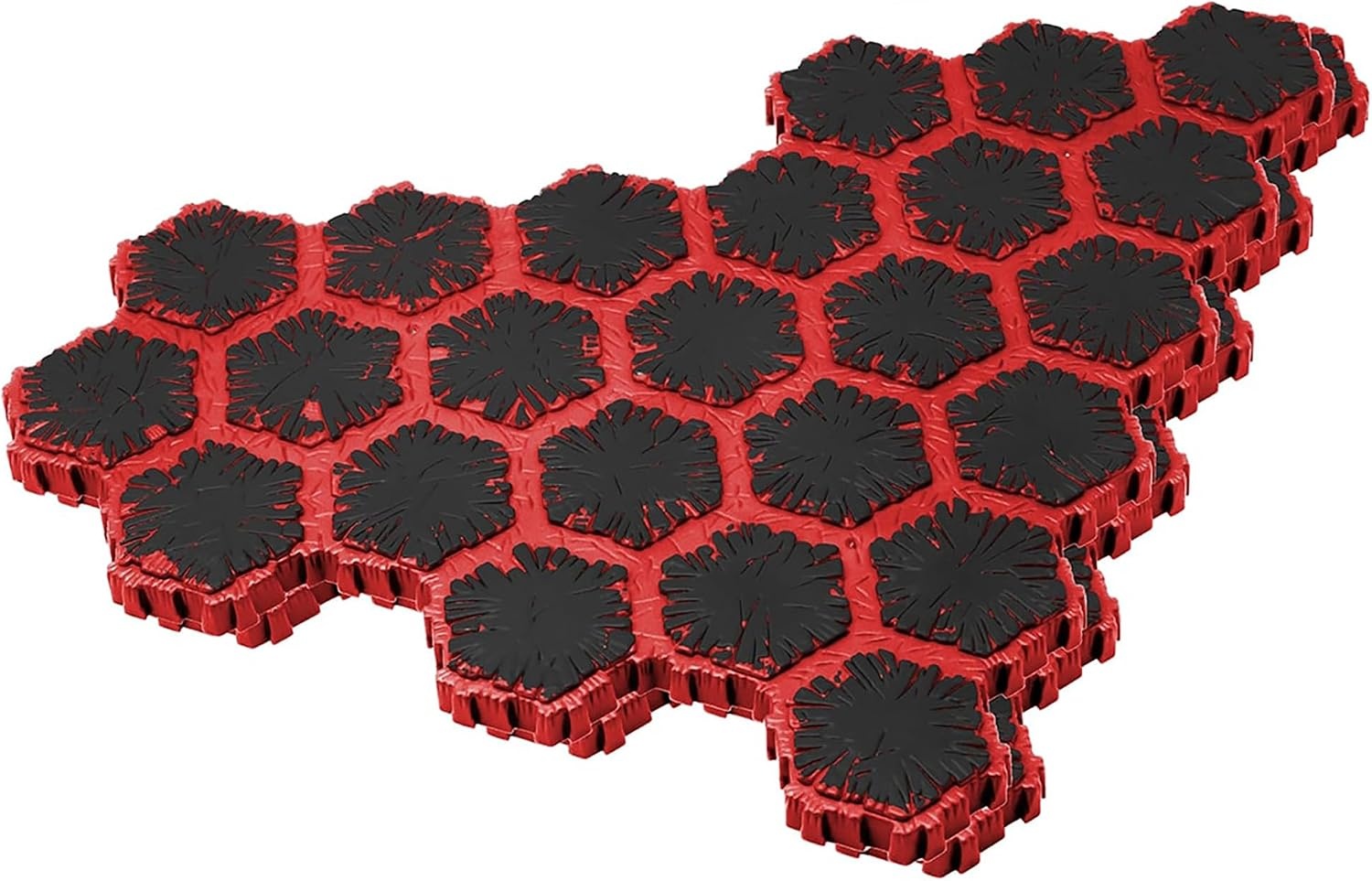 image:imageRenegade Game Studios Heroscape Lava Fields of Valhalla Terrain Expansion 120 Hex Tiles 4 Lava Rock Outcrop Pieces