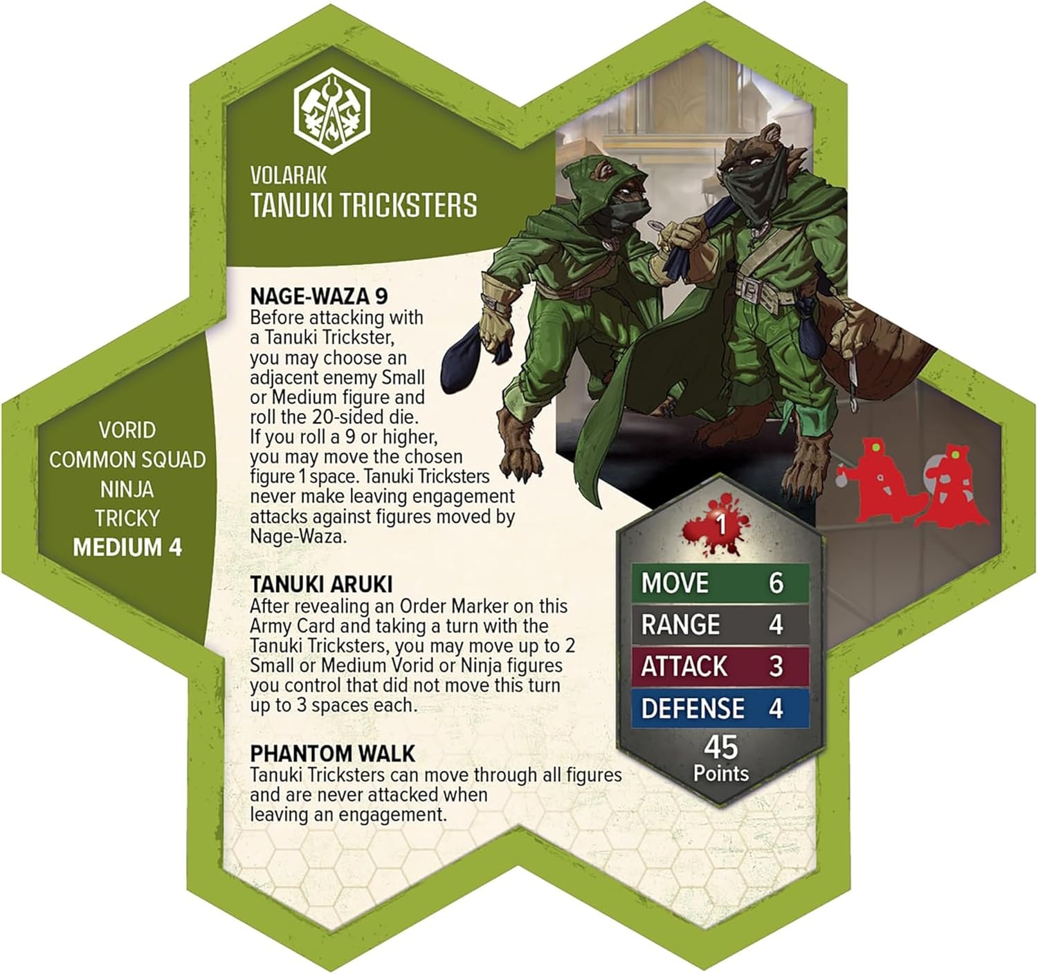 image:imageRenegade Game Studios Heroscape Molten Crustaceans amp Tanuki Tricksters Army Expansion 5 Miniatures amp 2 Cards