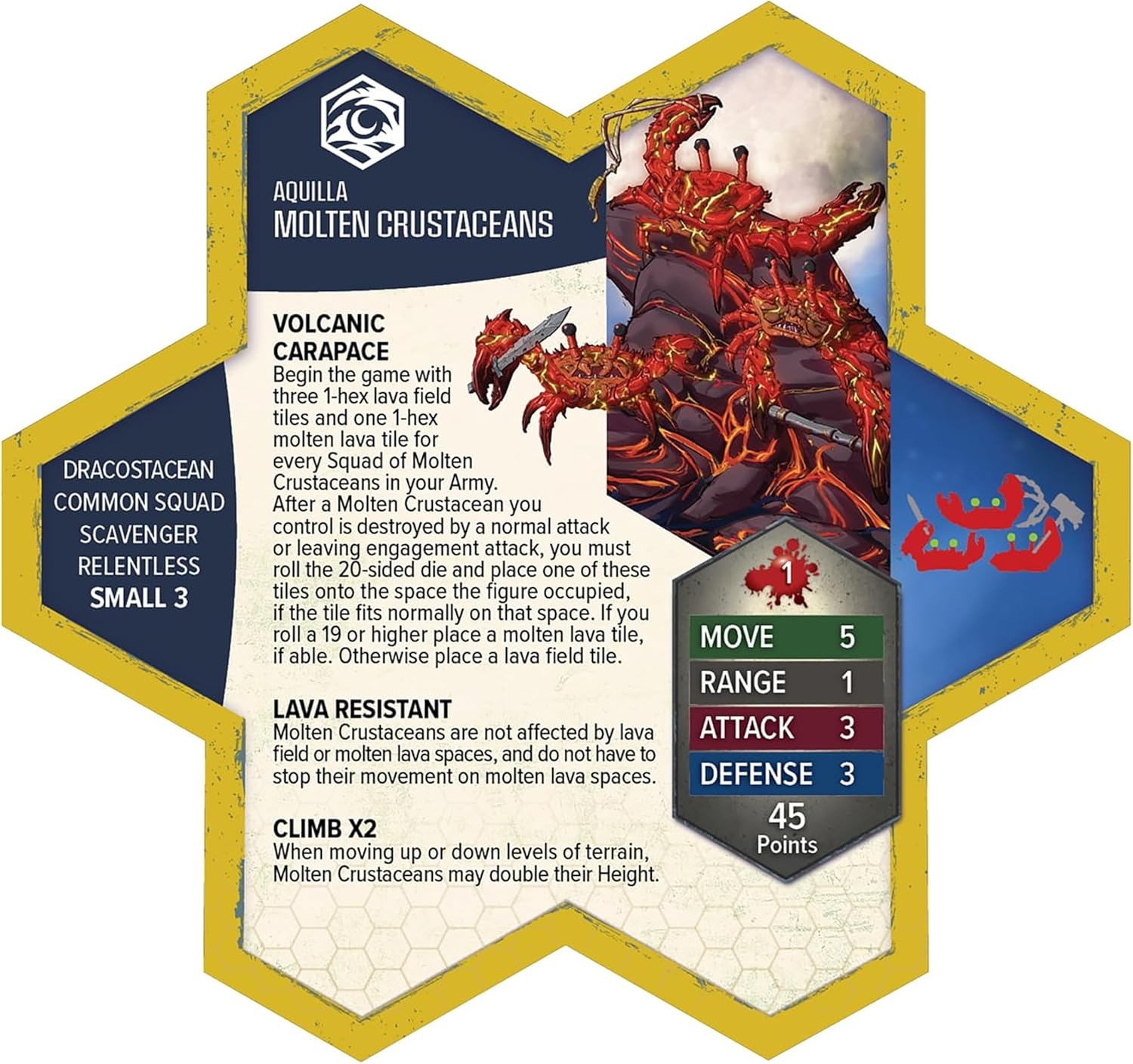 image:imageRenegade Game Studios Heroscape Molten Crustaceans amp Tanuki Tricksters Army Expansion 5 Miniatures amp 2 Cards