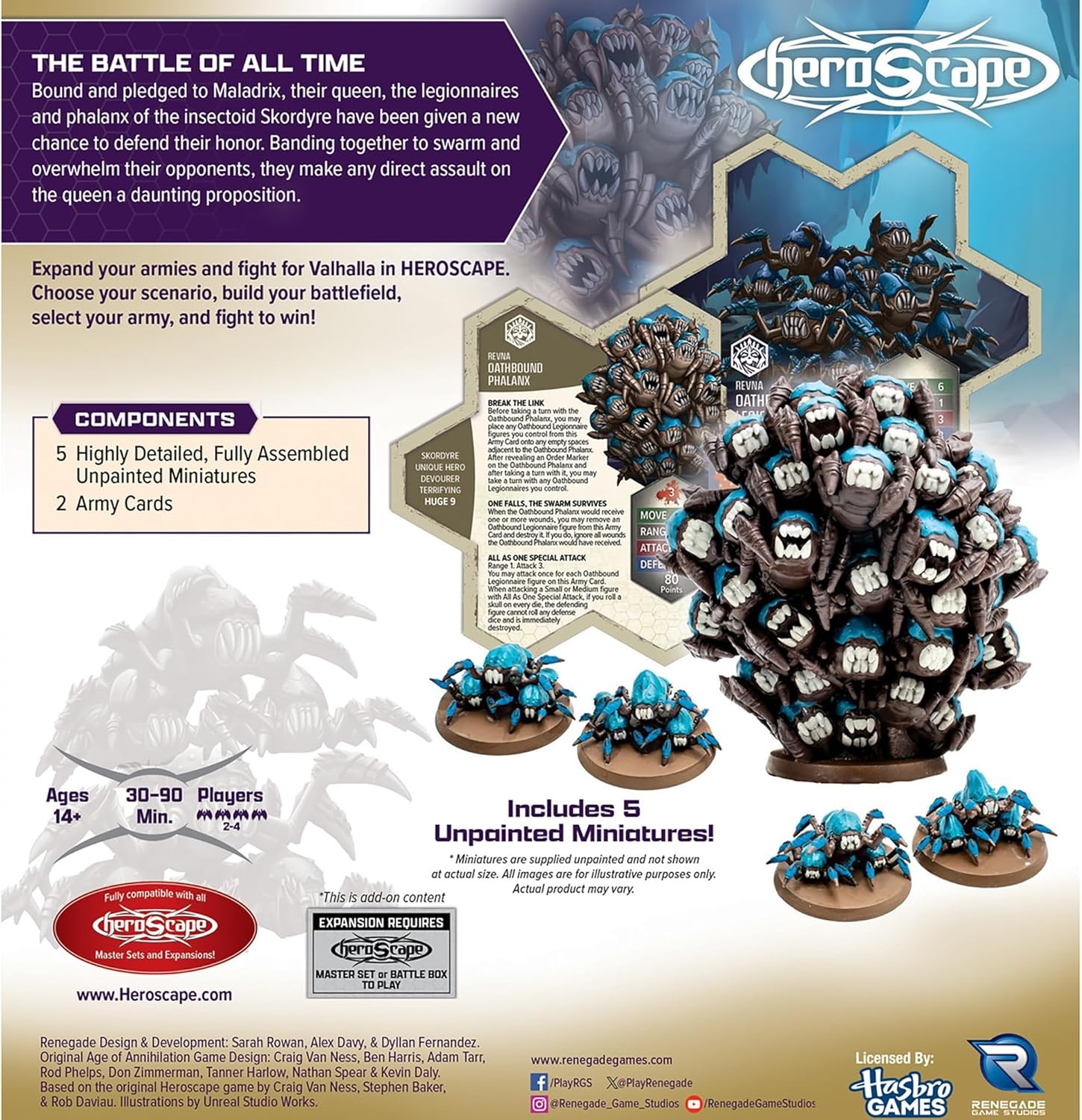 image:imageRenegade Game Studios Heroscape Rising Tide Army Expansion Oathbound Phalanx amp Legionnaires Miniatures
