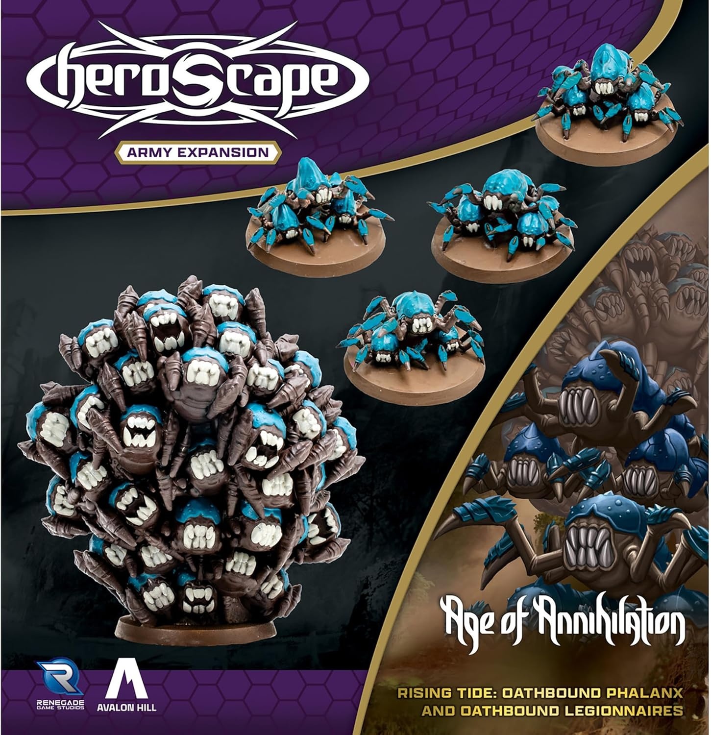 image:imageRenegade Game Studios Heroscape Rising Tide Army Expansion Oathbound Phalanx amp Legionnaires Miniatures