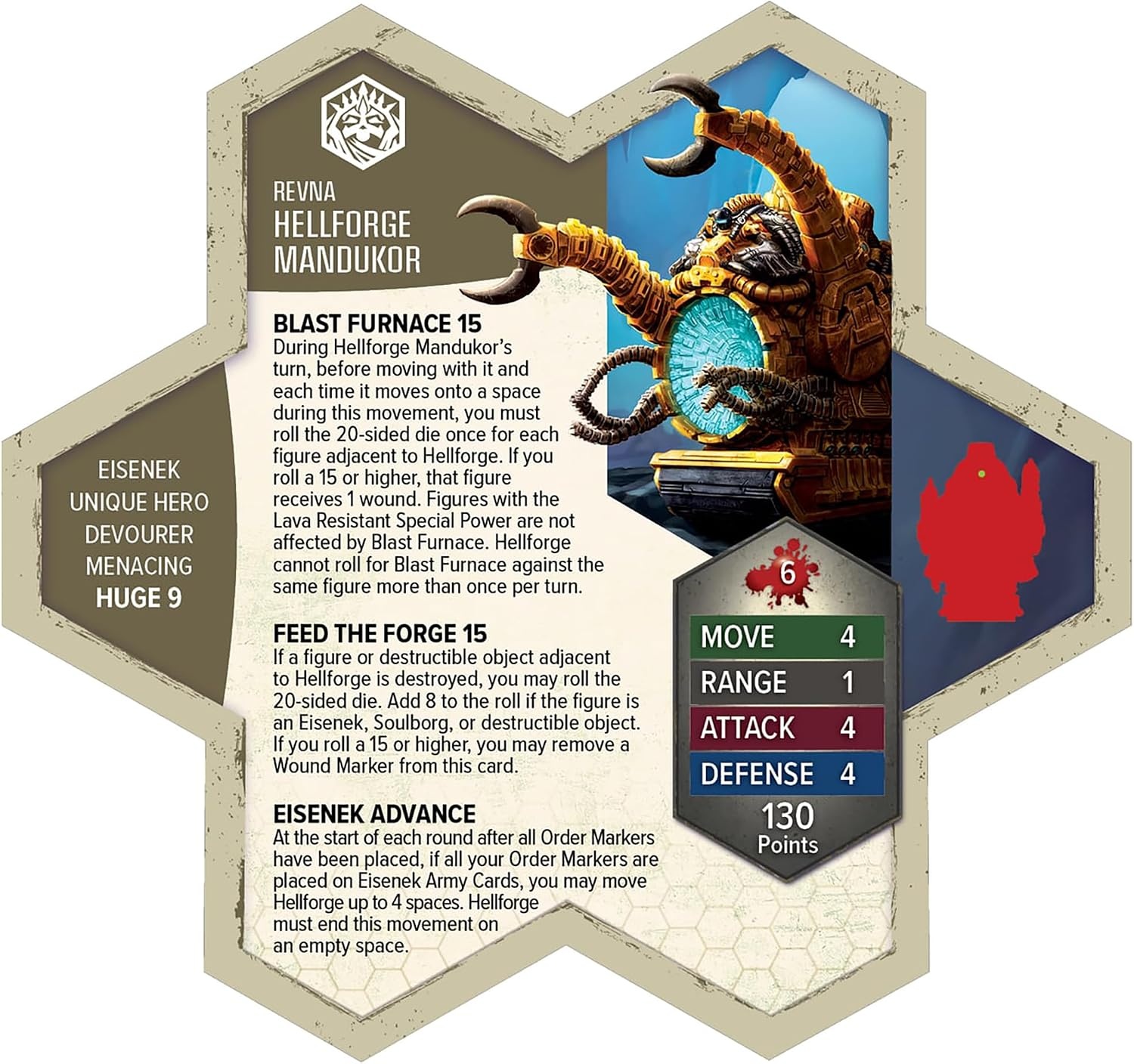 image:imageRenegade Game Studios Heroscape Rising Tide Hellforge Mandukor Army Expansion Fully Assembled Unpainted Miniature