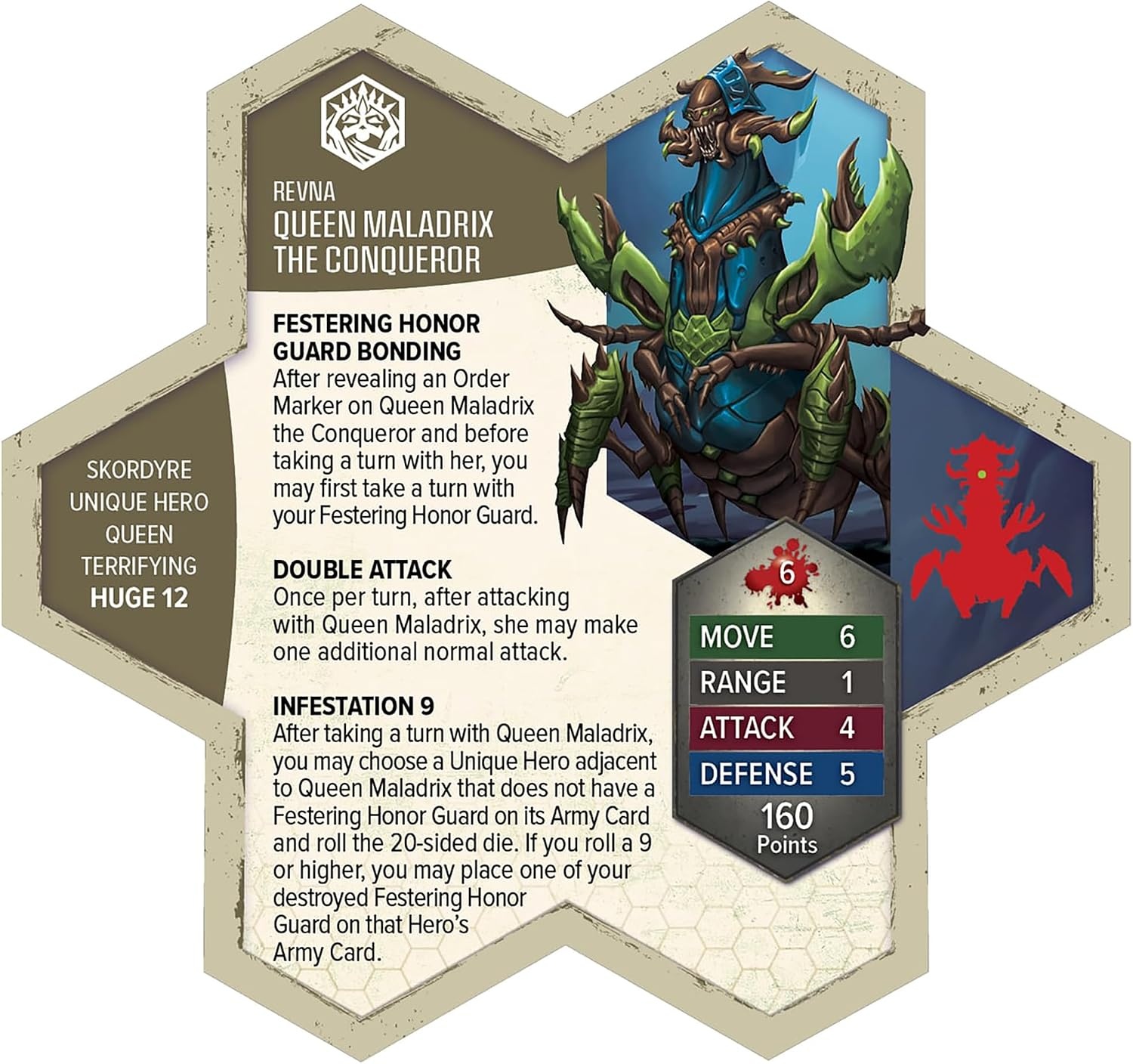 image:imageRenegade Game Studios Heroscape Rising Tide Queen Maladrix Miniature Army Expansion Strategy Game Set