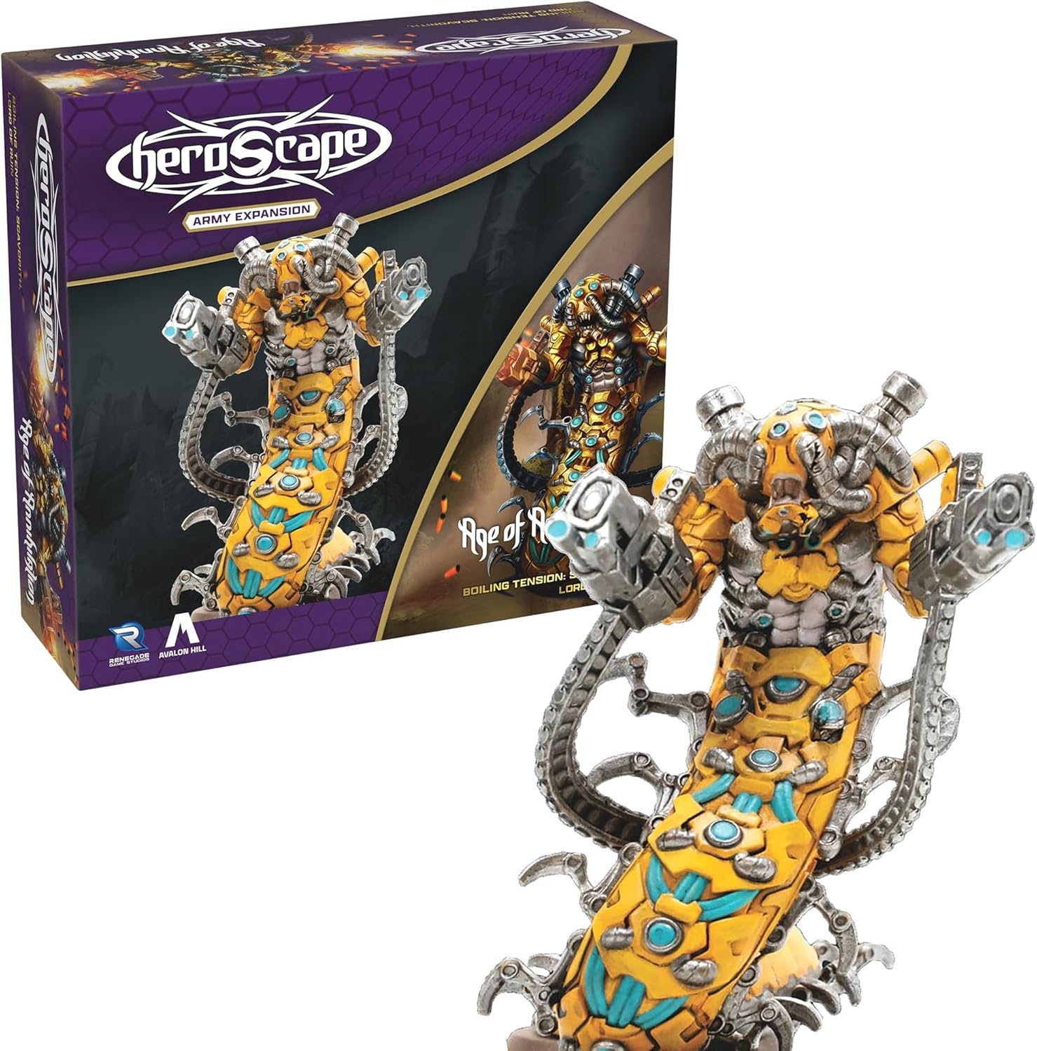 image:imageRenegade Game Studios Heroscape Scavorith Lord of Ruin Army Expansion Miniature with Army Card