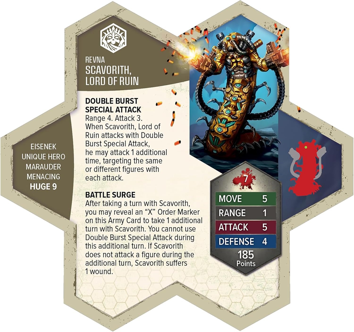 image:imageRenegade Game Studios Heroscape Scavorith Lord of Ruin Army Expansion Miniature with Army Card