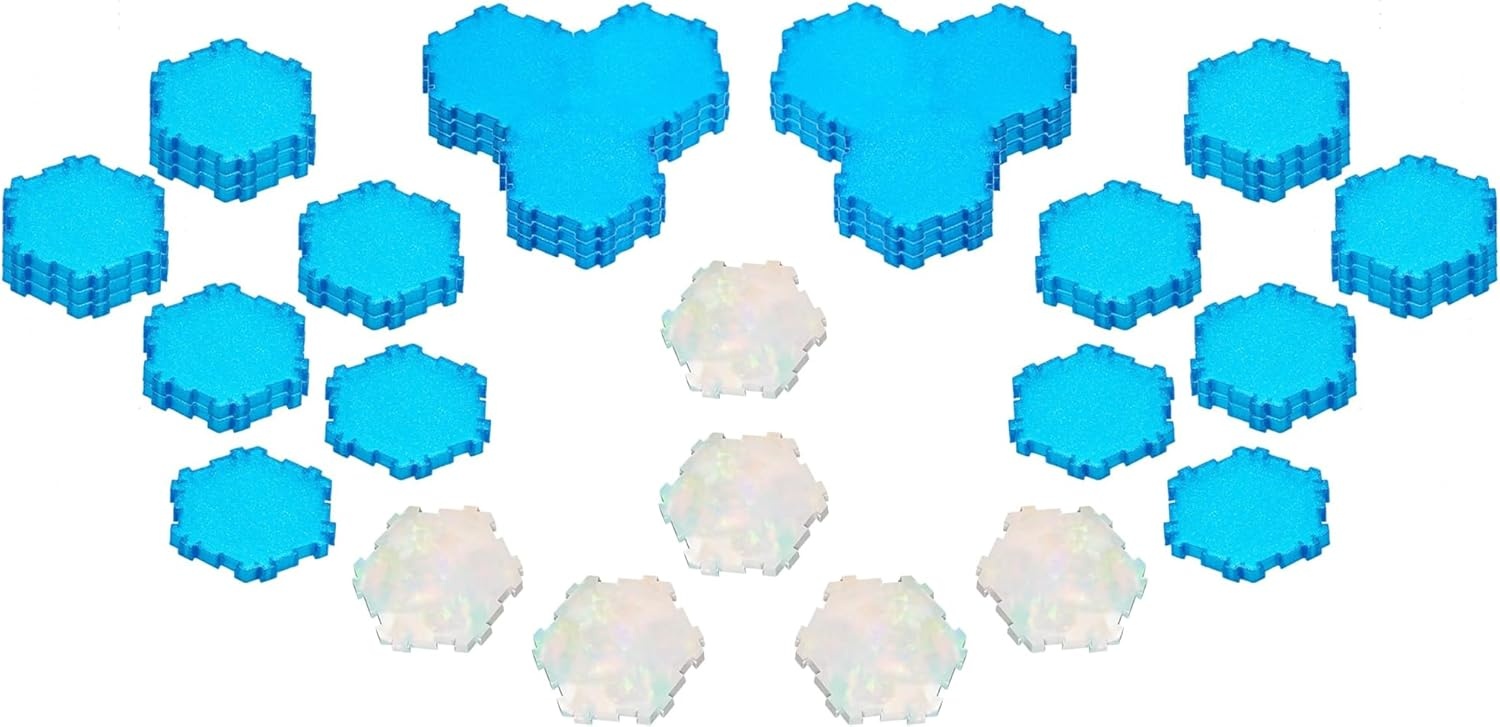 image:imageRenegade Game Studios Heroscape Waters of Valhalla Terrain Expansion 40 Water Hexes amp Healing Wellspring Tiles for Custom Battlefield Design