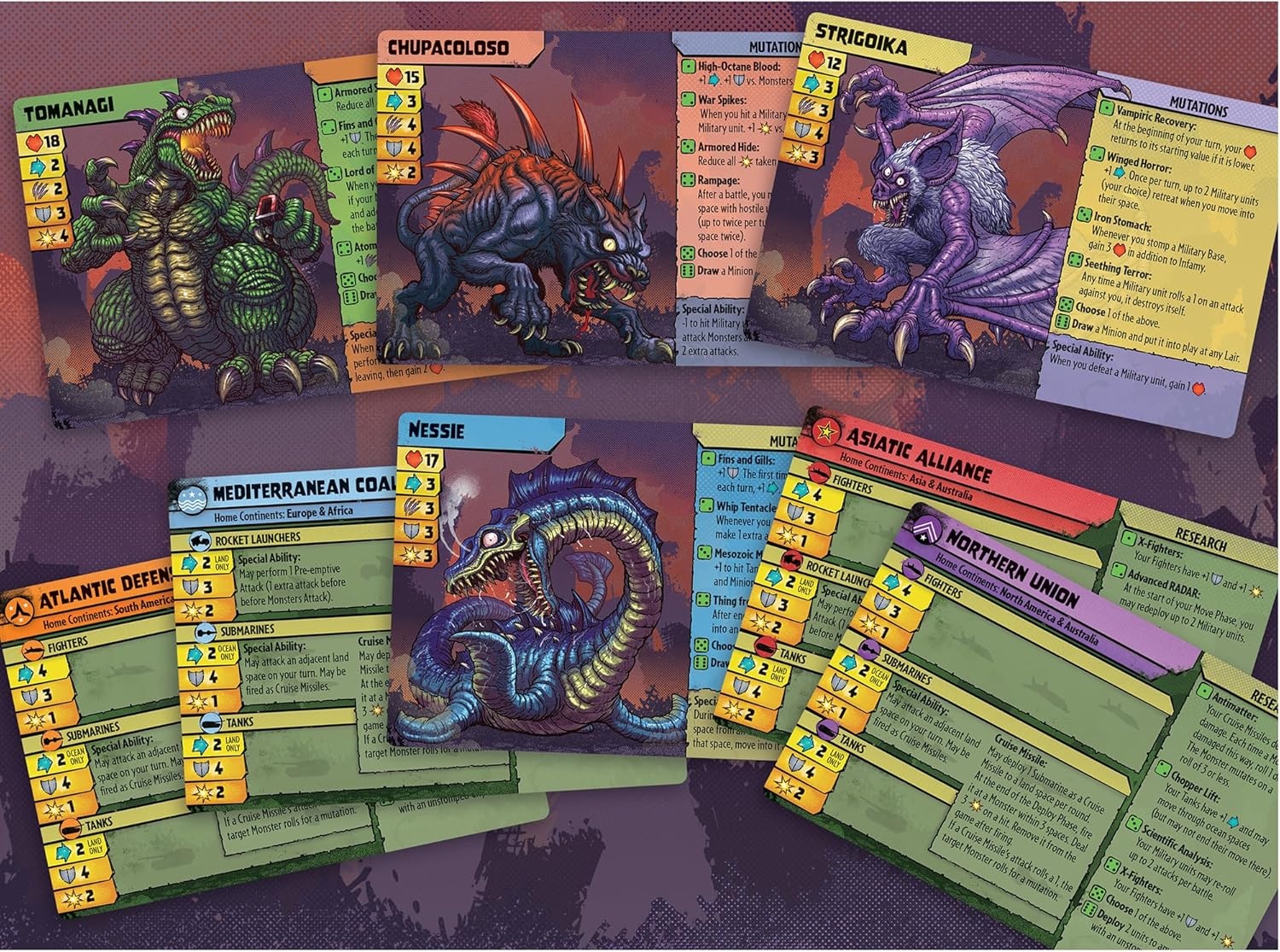 image:imageRenegade Game Studios Monsters Menace the World Strategy Board Game with Miniatures 24 Players Ages 14